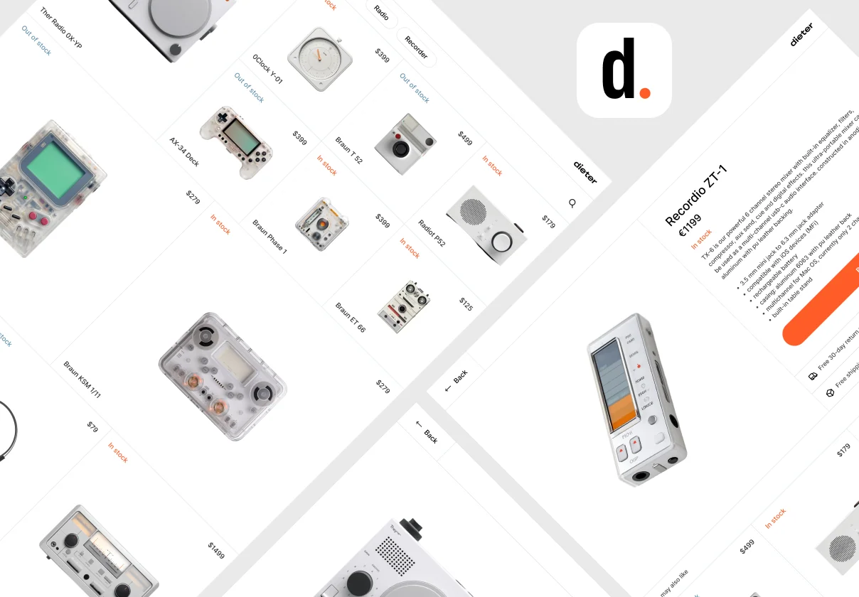 Dieter - Ecommerce Framer Template