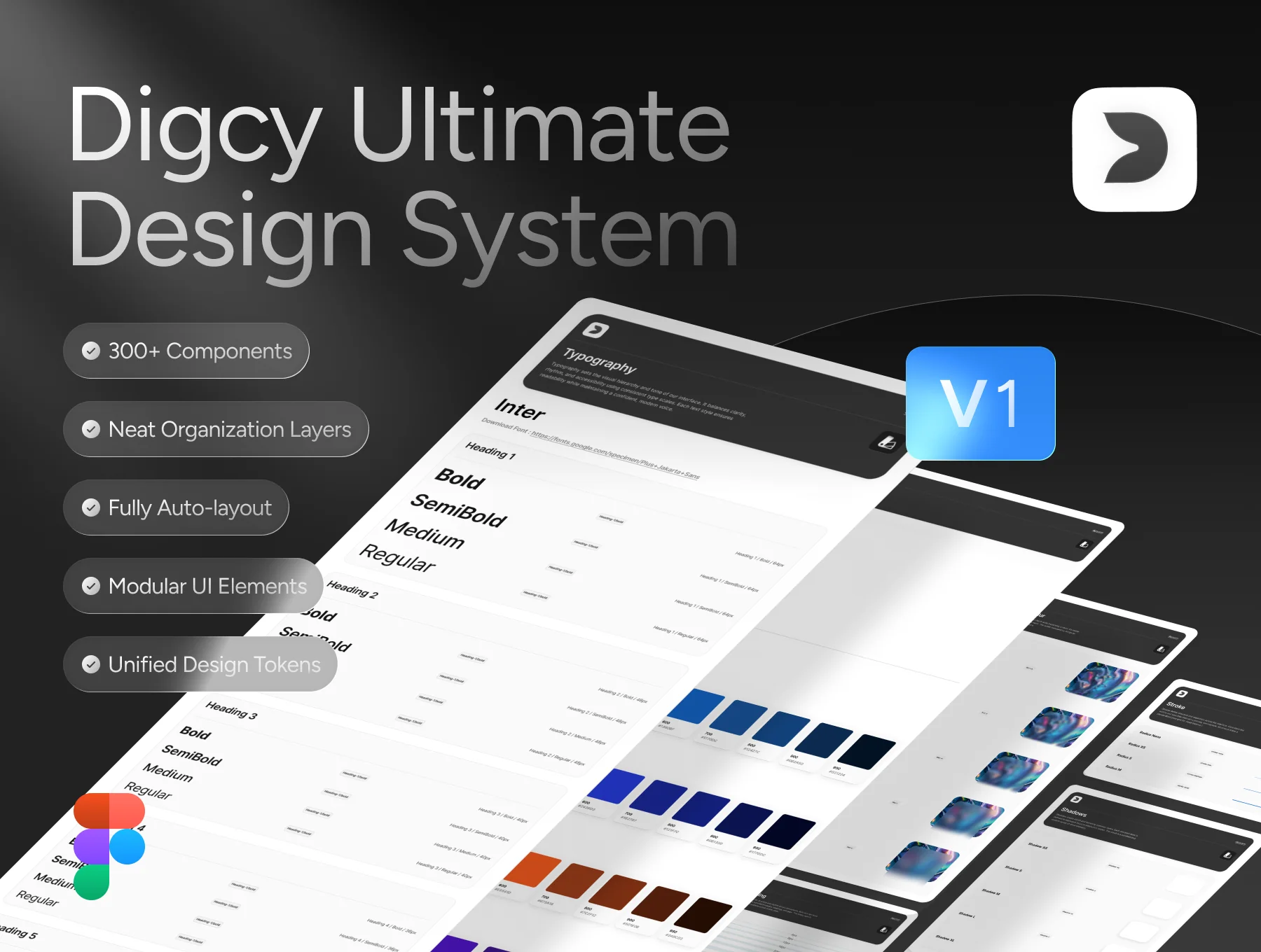 Digcy Design System – Modular UI Kit for Web Products