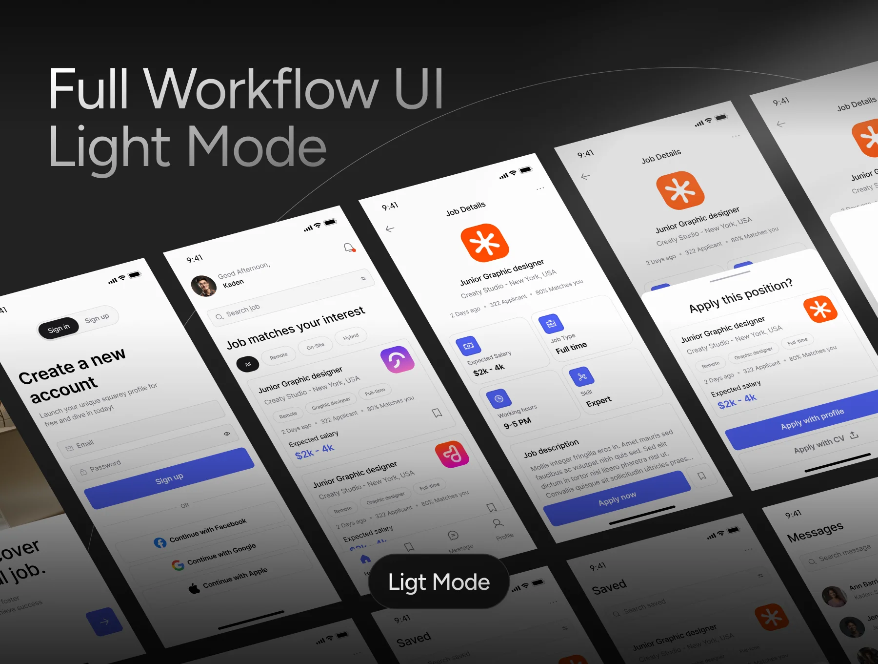 Digcy’s Job Finder App – Mobile UI Kit 7