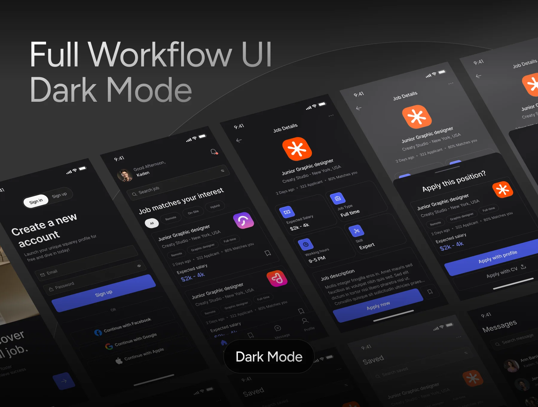 Digcy’s Job Finder App – Mobile UI Kit 8
