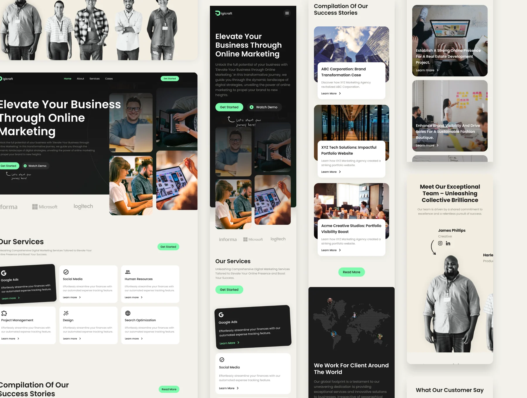 Digicraft - Digital Marketing Landing Page Template 2