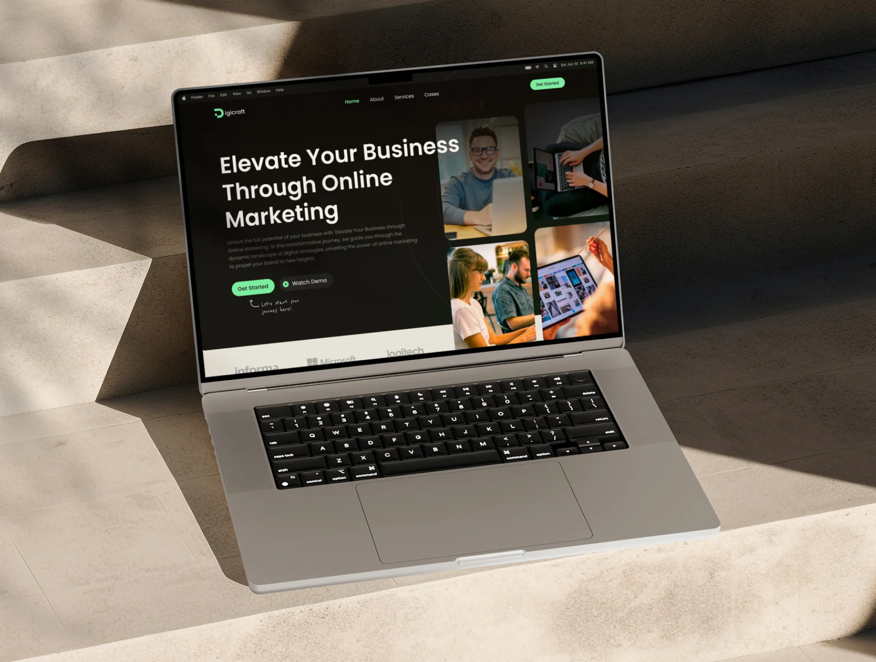 Digicraft - Digital Marketing Landing Page Template 4