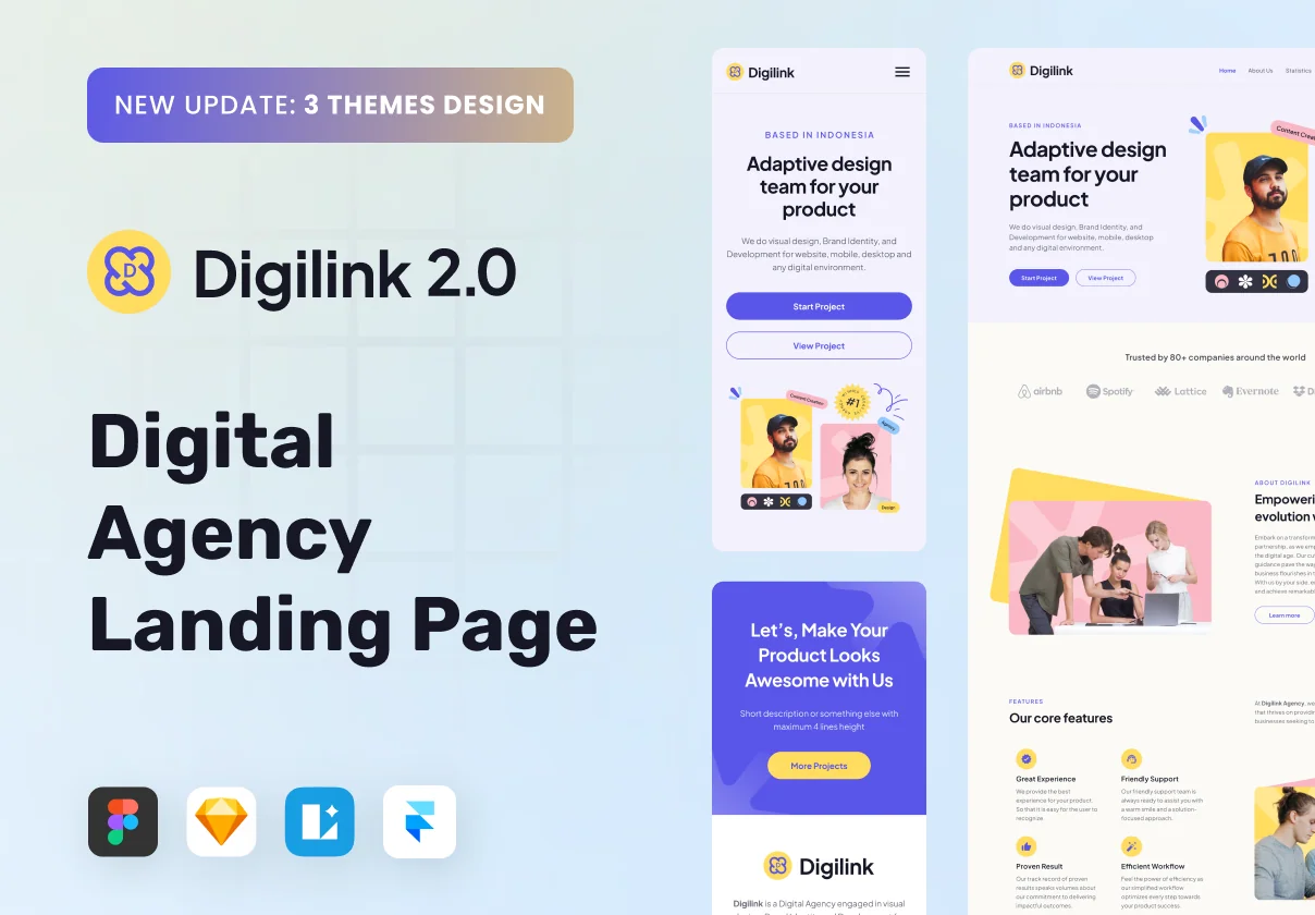Digilink 2.0 - Digital Agency Landing Page Template