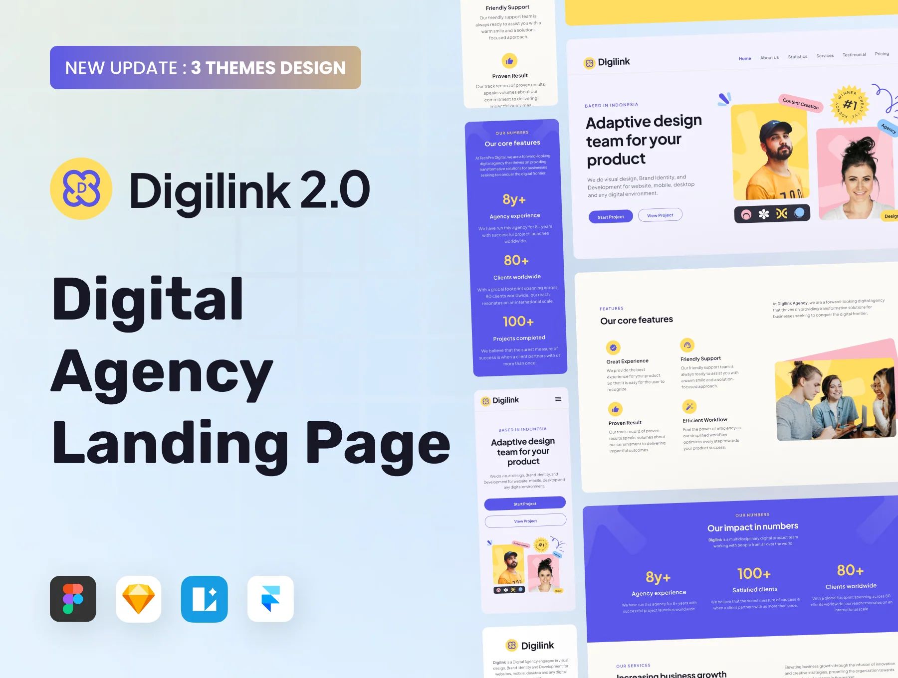 Digilink 2.0 - Digital Agency Landing Page Template