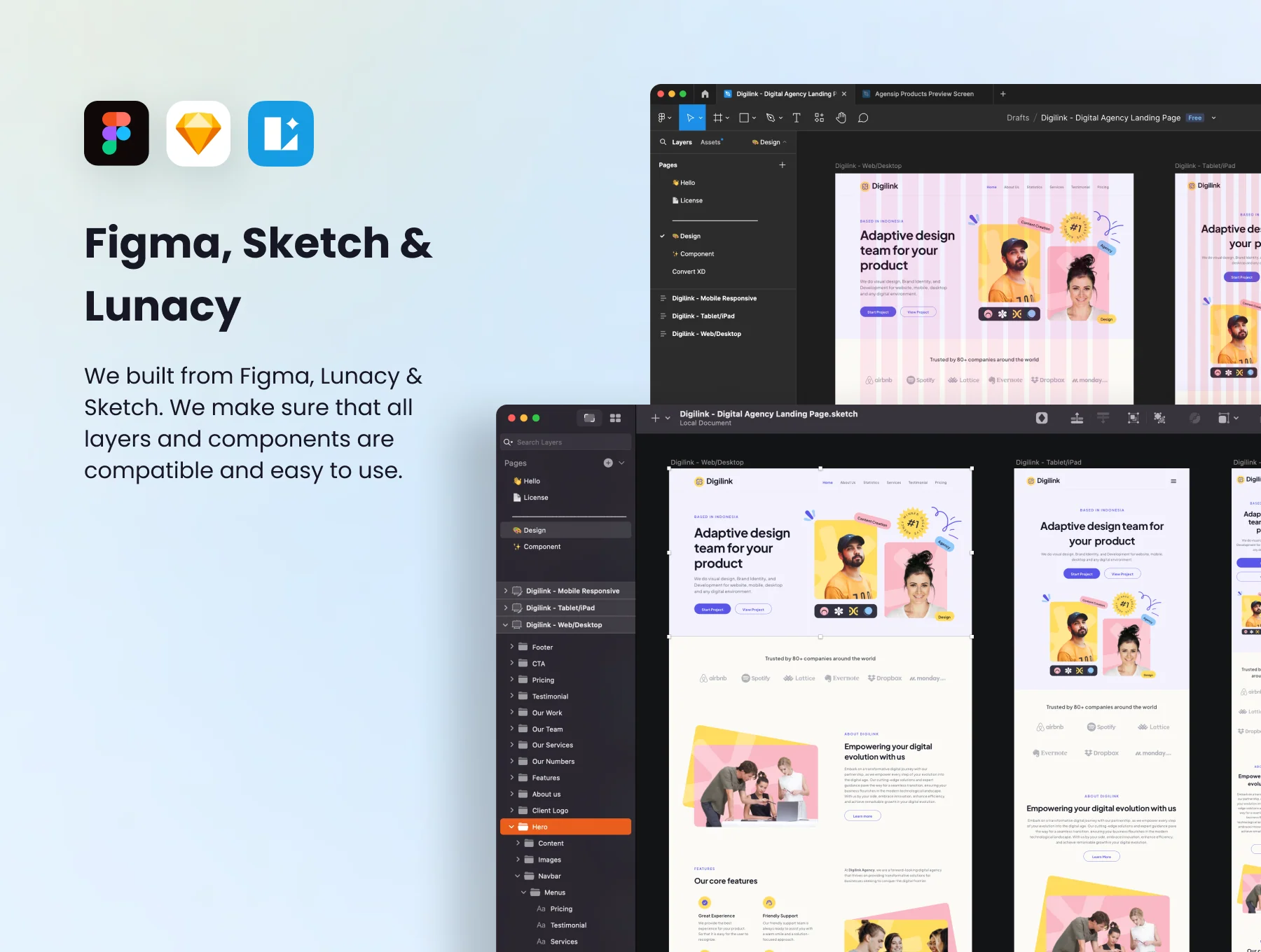 Digilink 2.0 - Digital Agency Landing Page Template 5