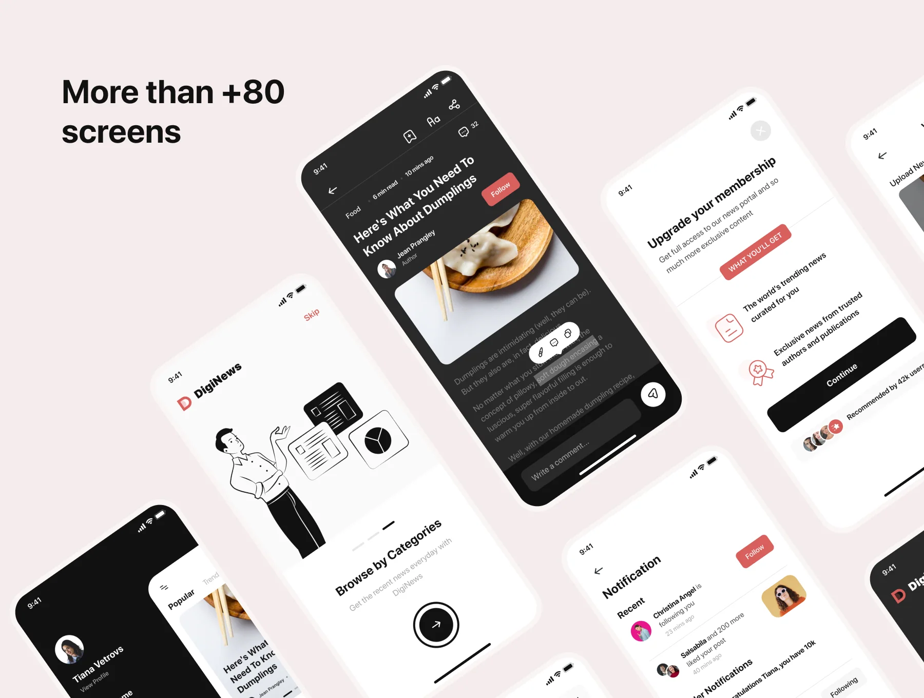 DigiNews - News App UI Kit 5
