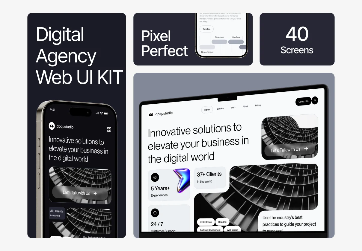 Digipop - Digital Agency Web UI KIT