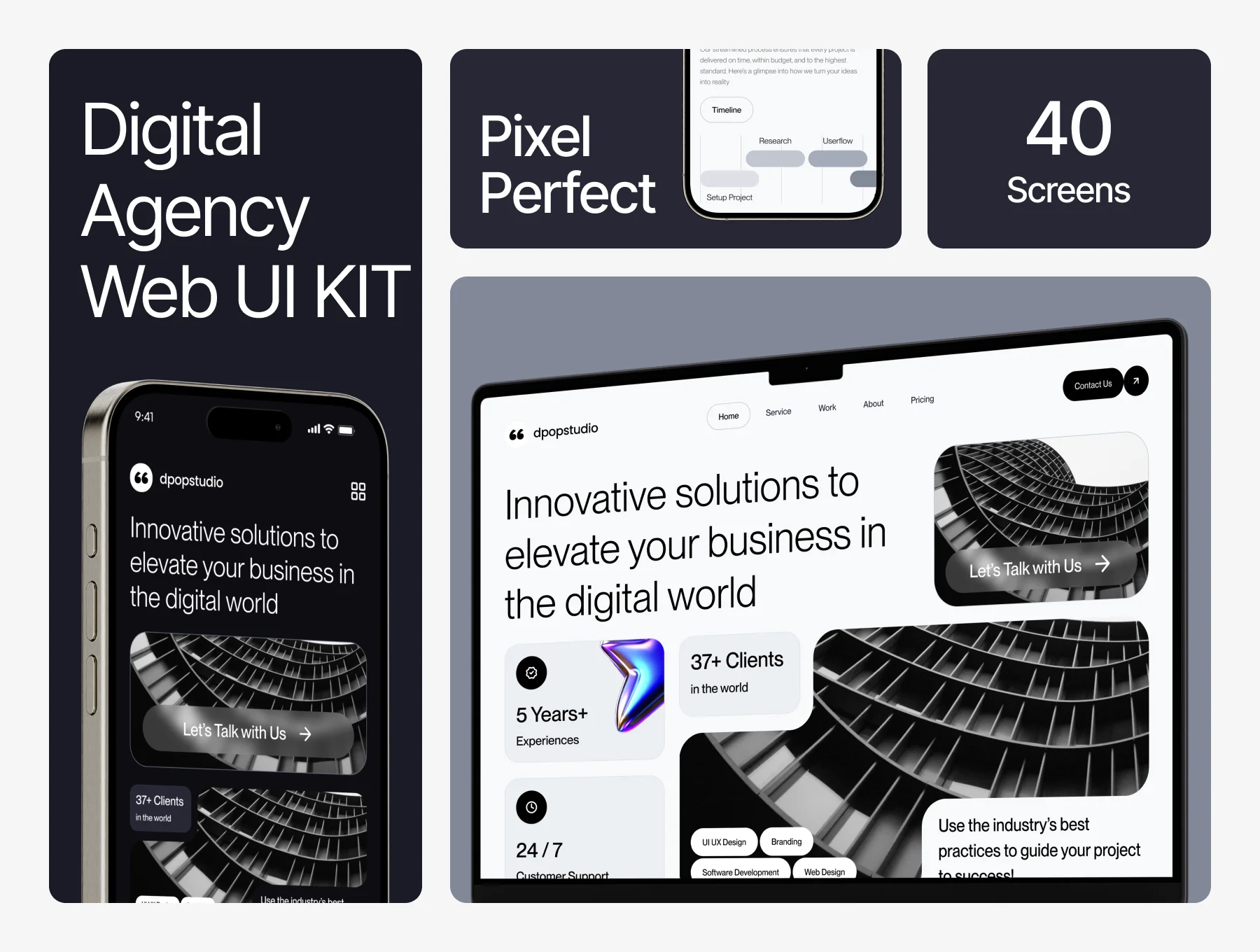 Digipop - Digital Agency Web UI KIT