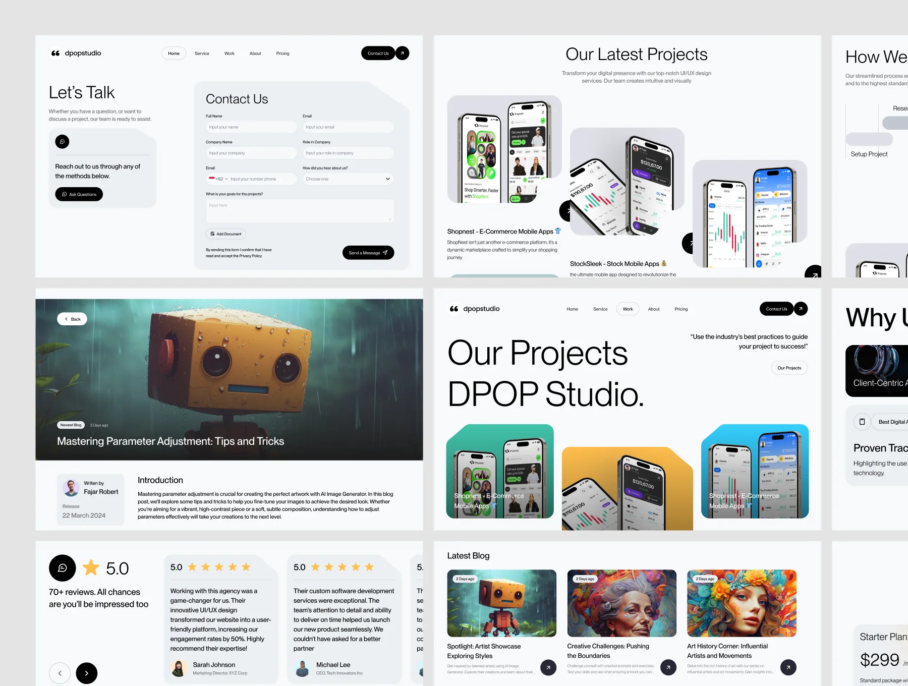 Digipop -  Digital Agency Web UI KIT 3
