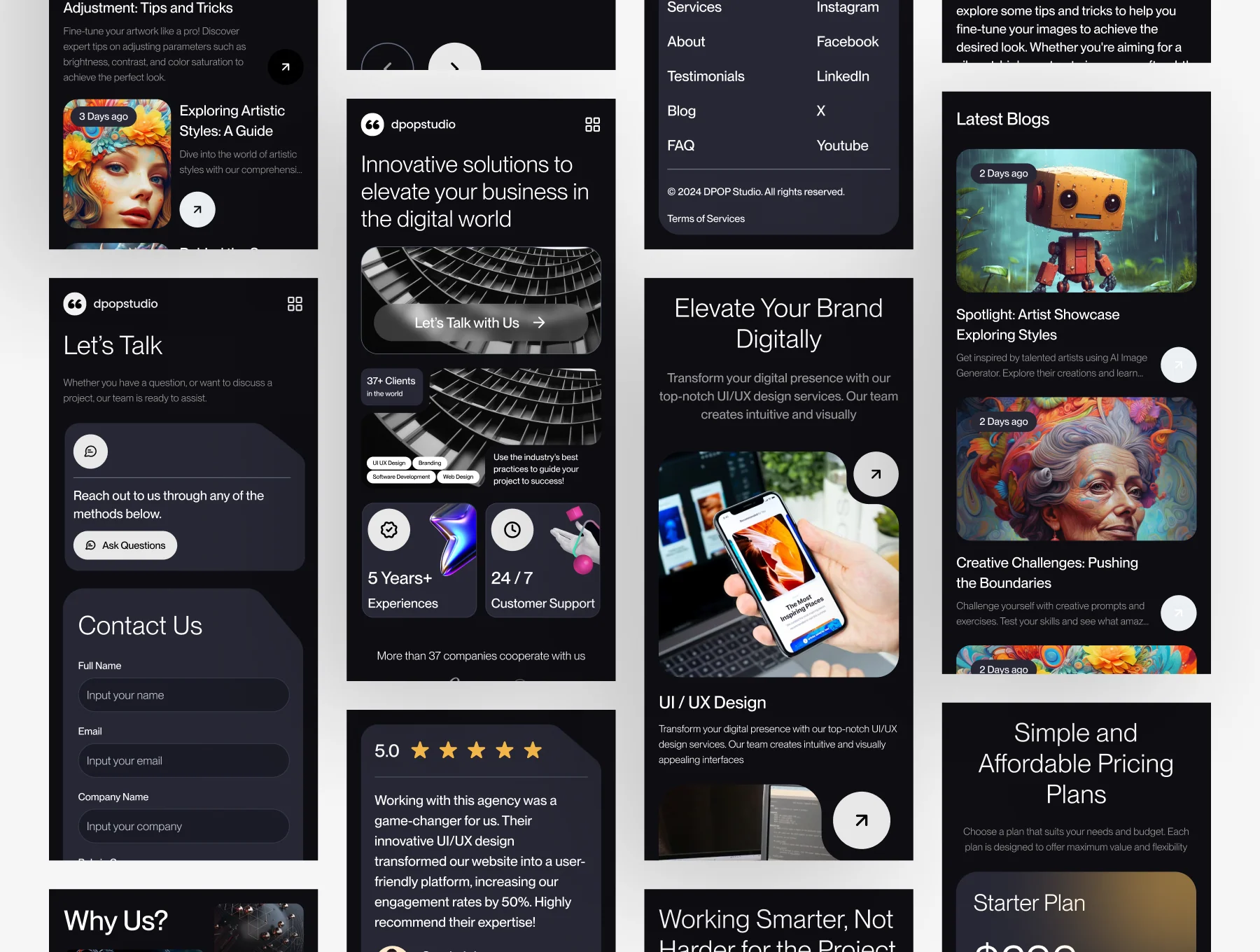 Digipop -  Digital Agency Web UI KIT 5