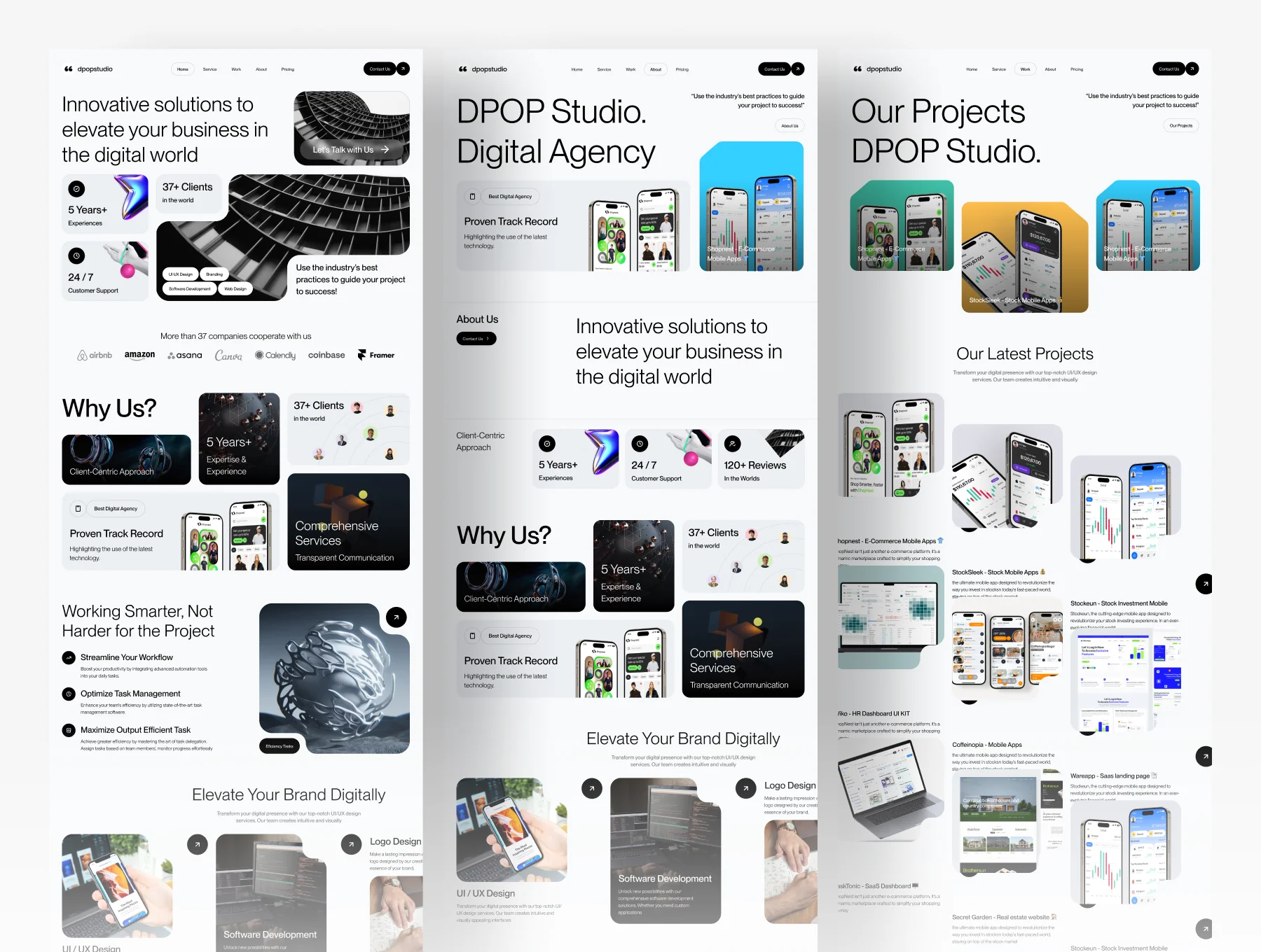 Digipop -  Digital Agency Web UI KIT 6