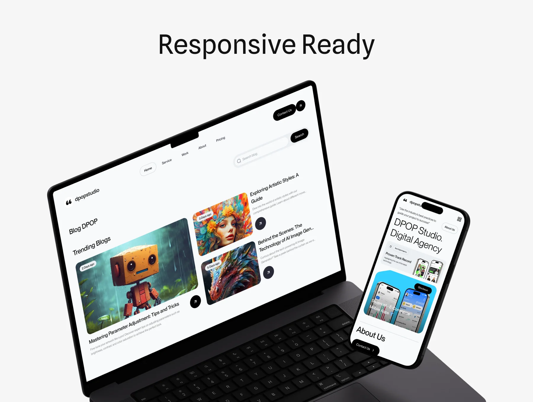 Digipop -  Digital Agency Web UI KIT 7