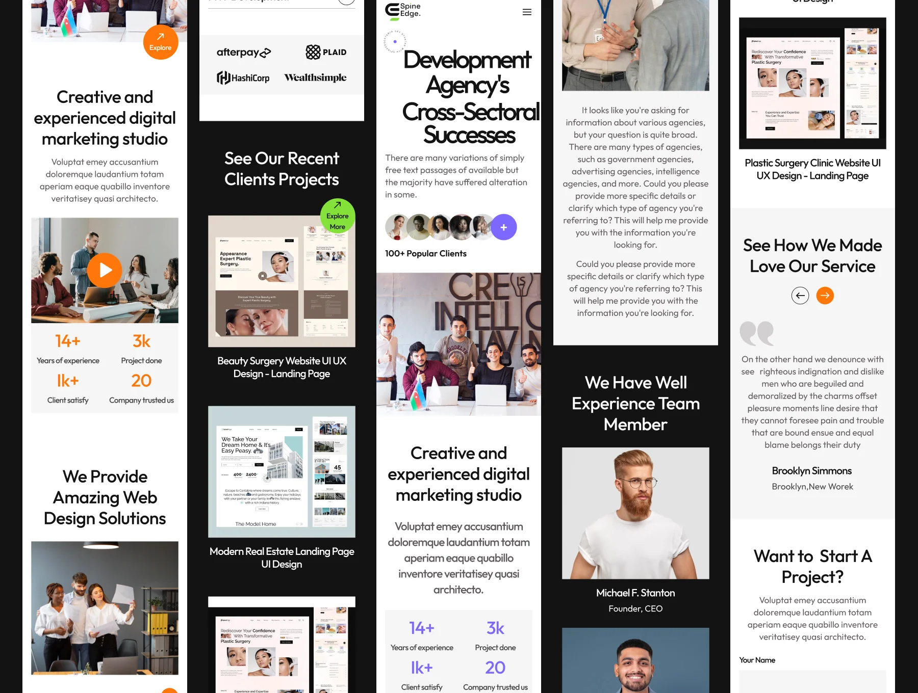 DigiScape - Digital Agency Website Template - UI Kit 2