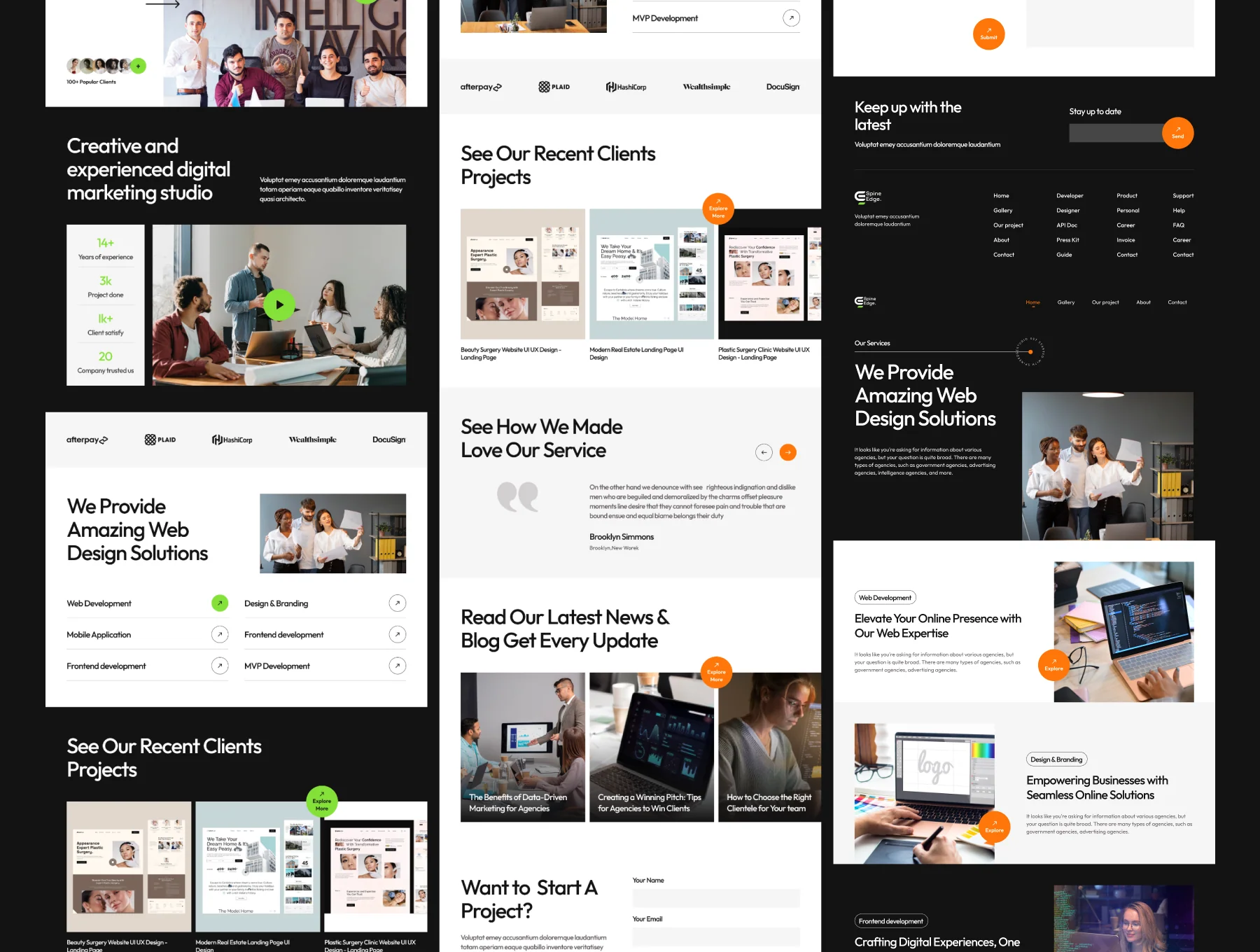 DigiScape - Digital Agency Website Template - UI Kit 3