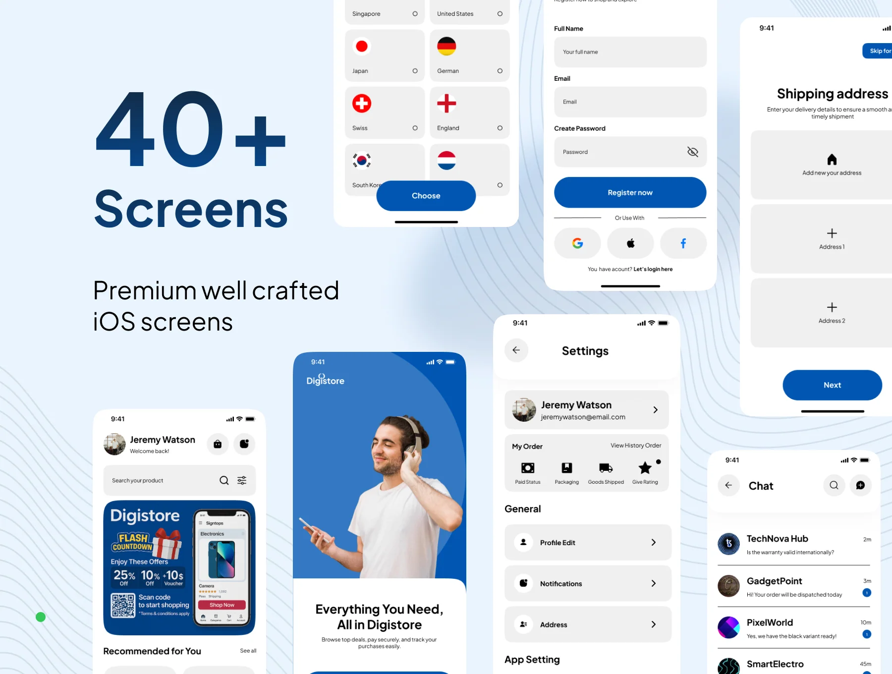 Digistore - Ecommerce Electronic Store App UI Kit 2