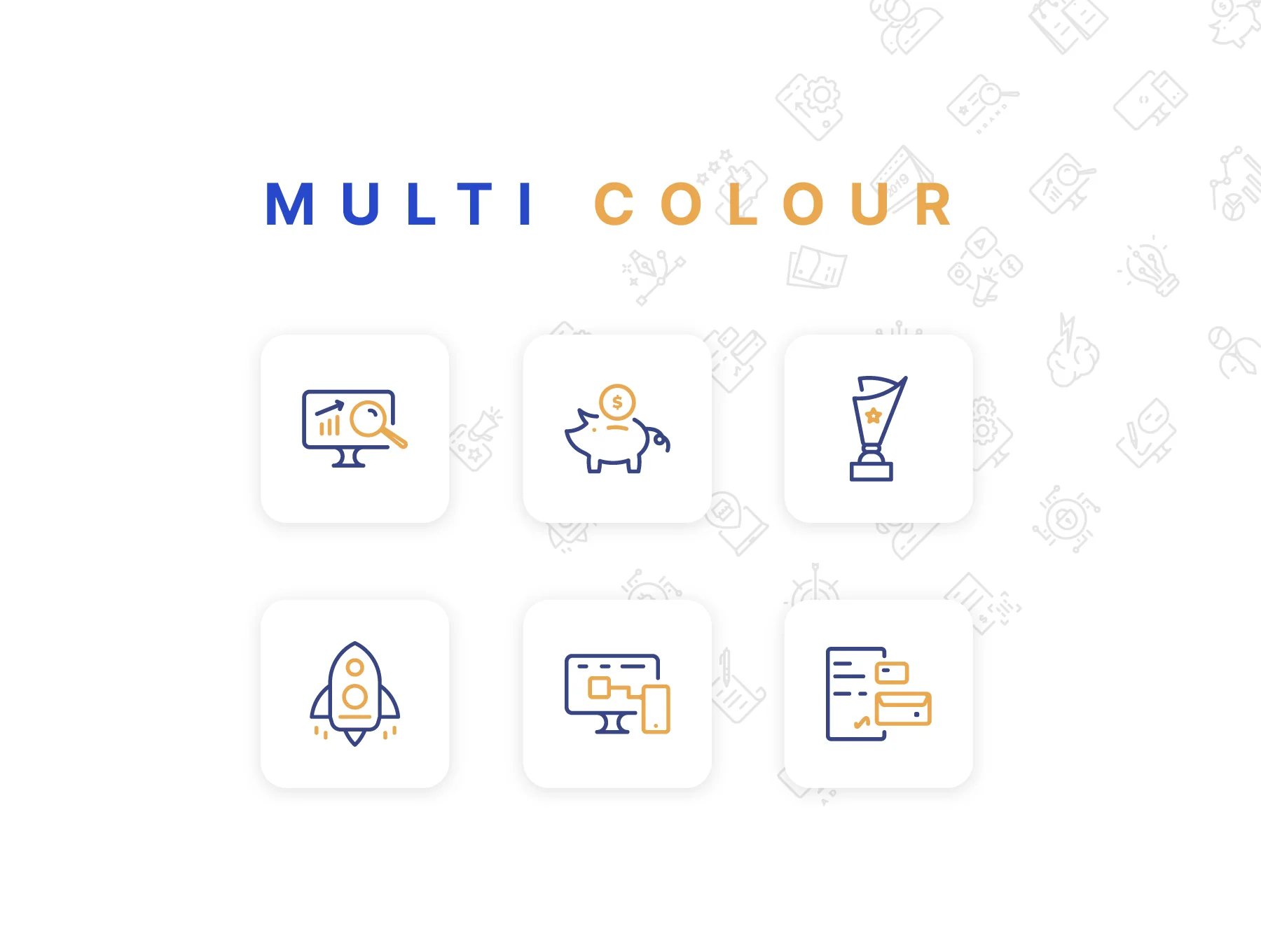 Digital Agency Startup Icons 6