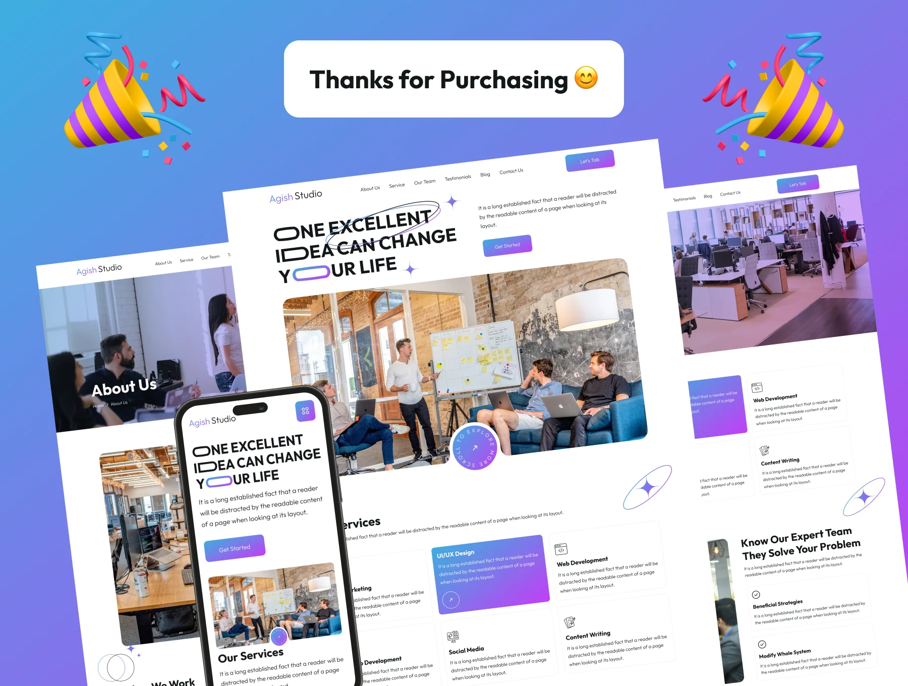 Digital Agency Web UI Kit 10