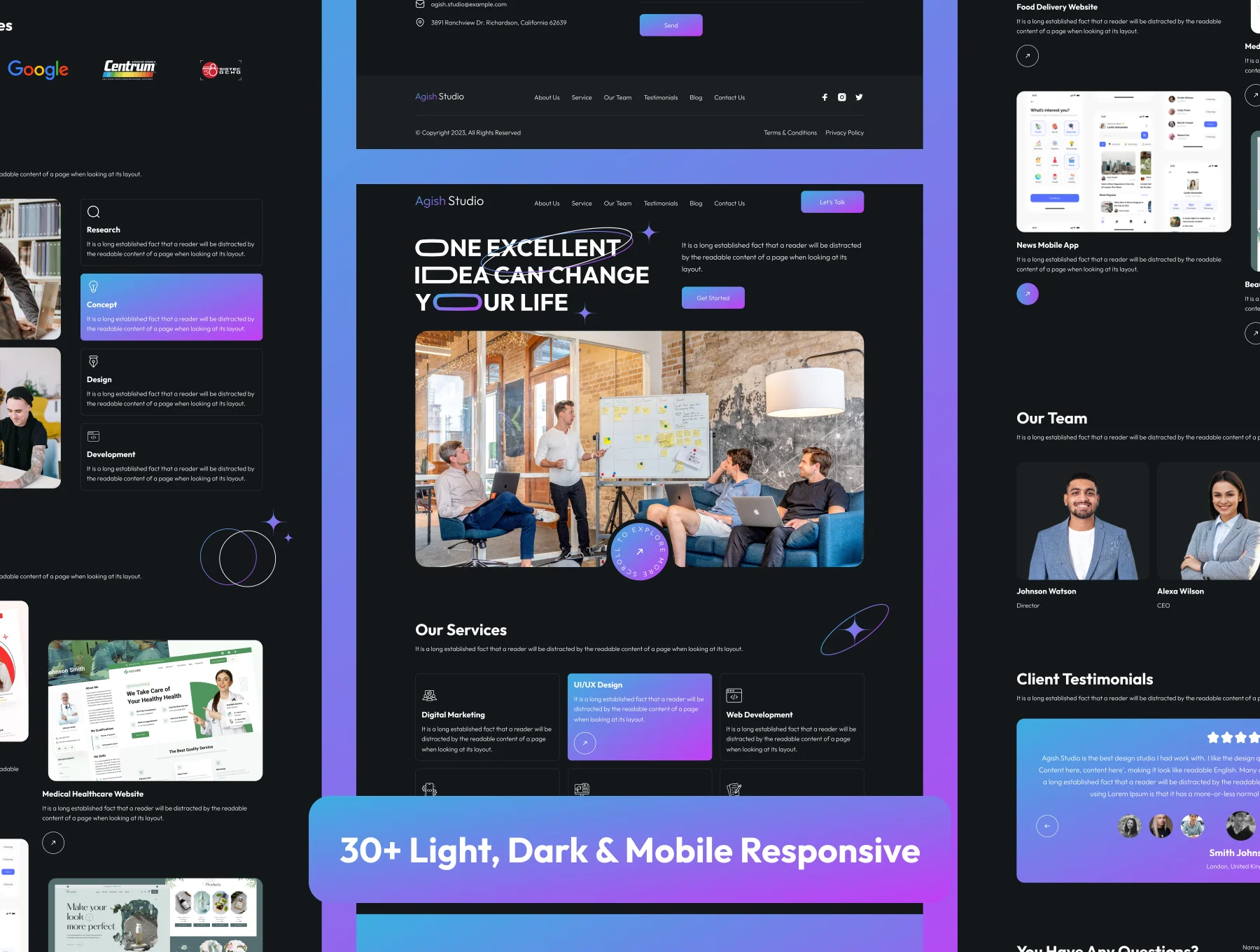 Digital Agency Web UI Kit 7
