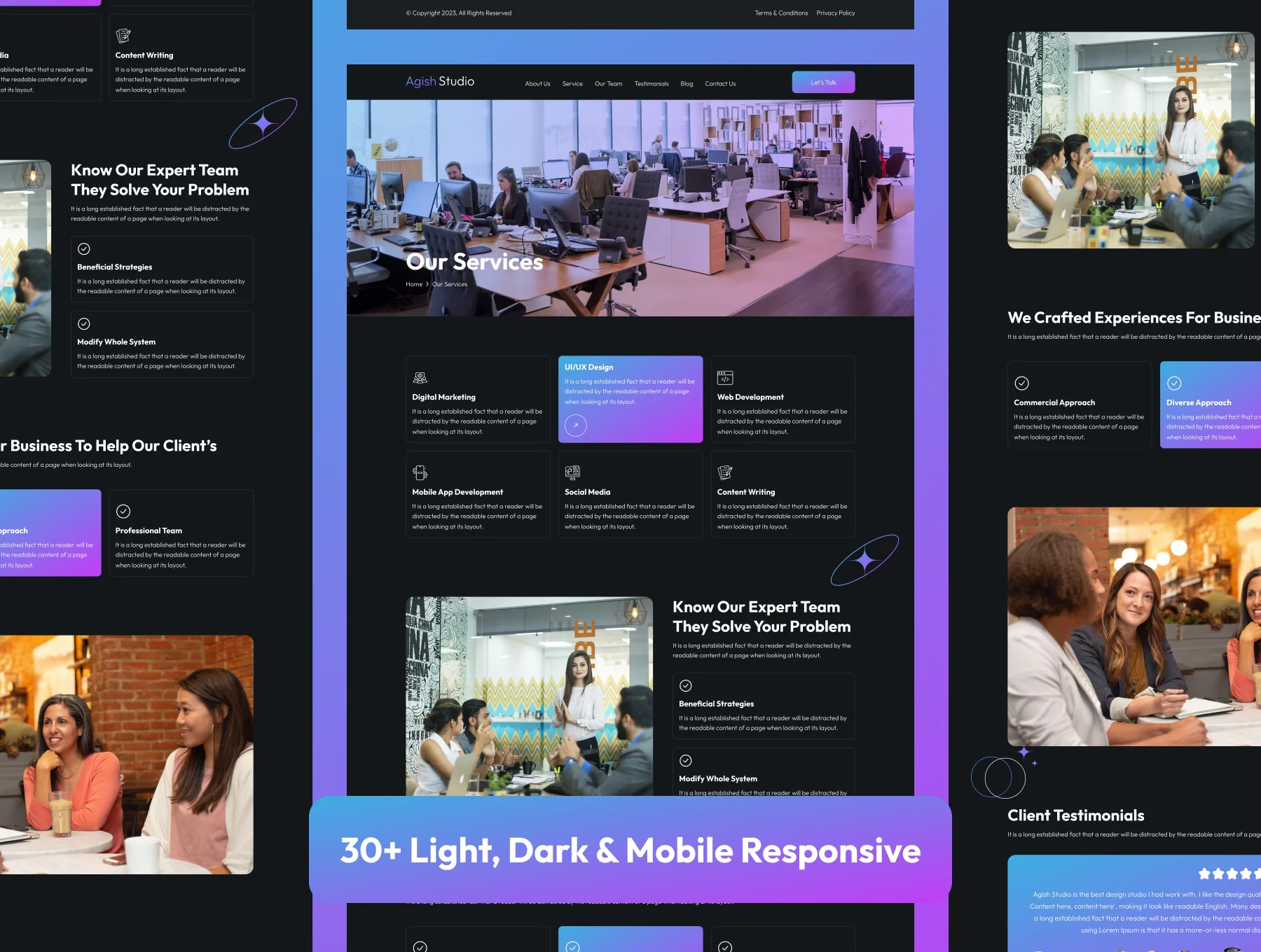 Digital Agency Web UI Kit 8