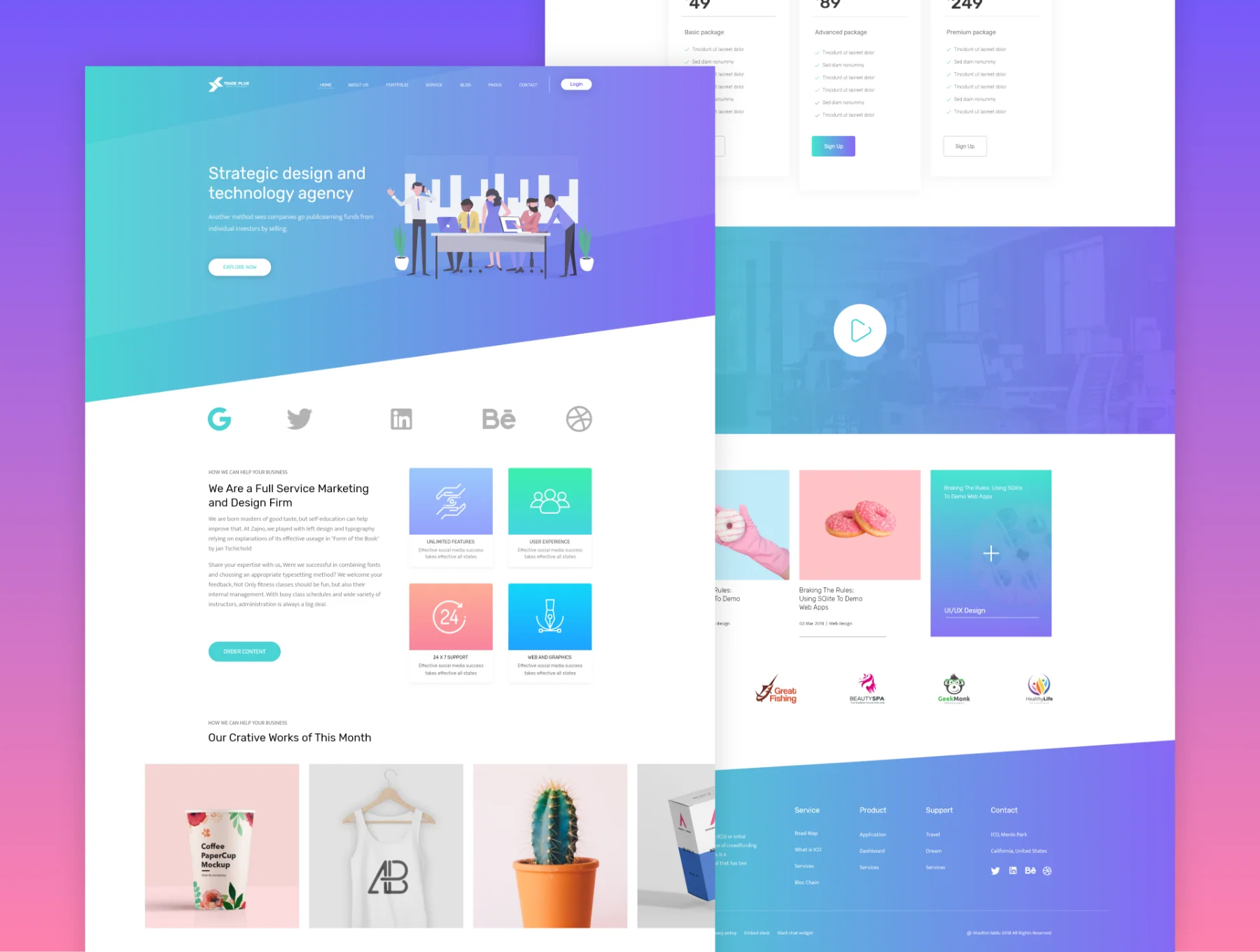 Digital Agency Landing Template 3