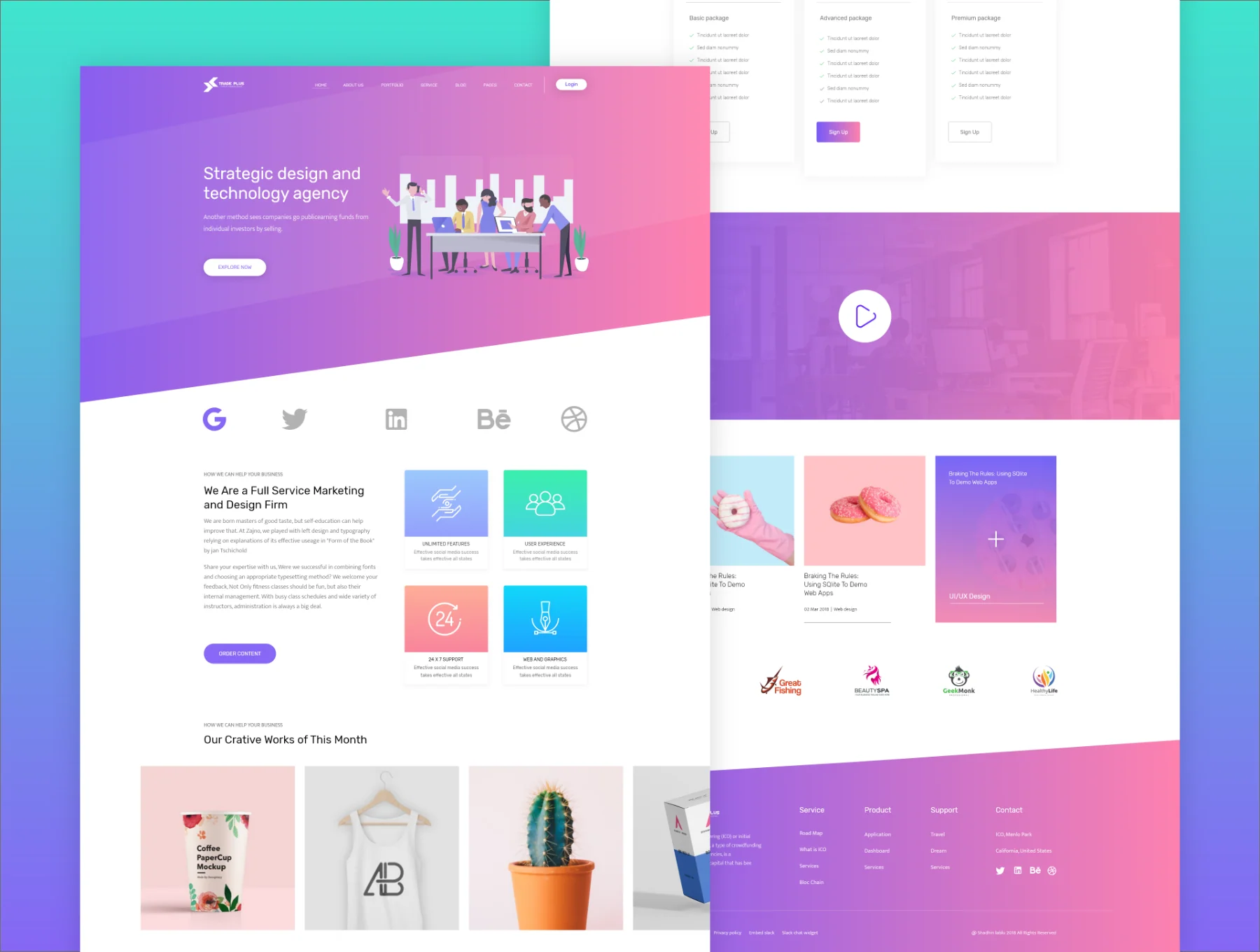 Digital Agency Landing Template 4