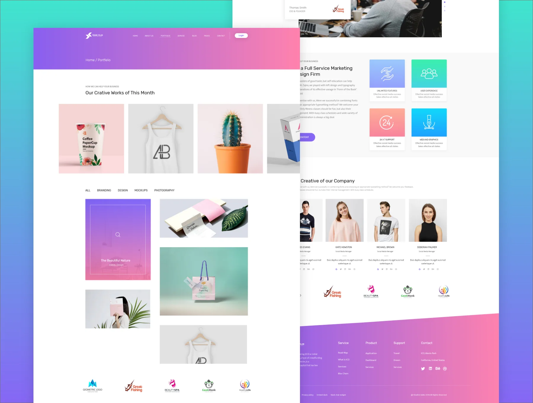 Digital Agency Landing Template 6