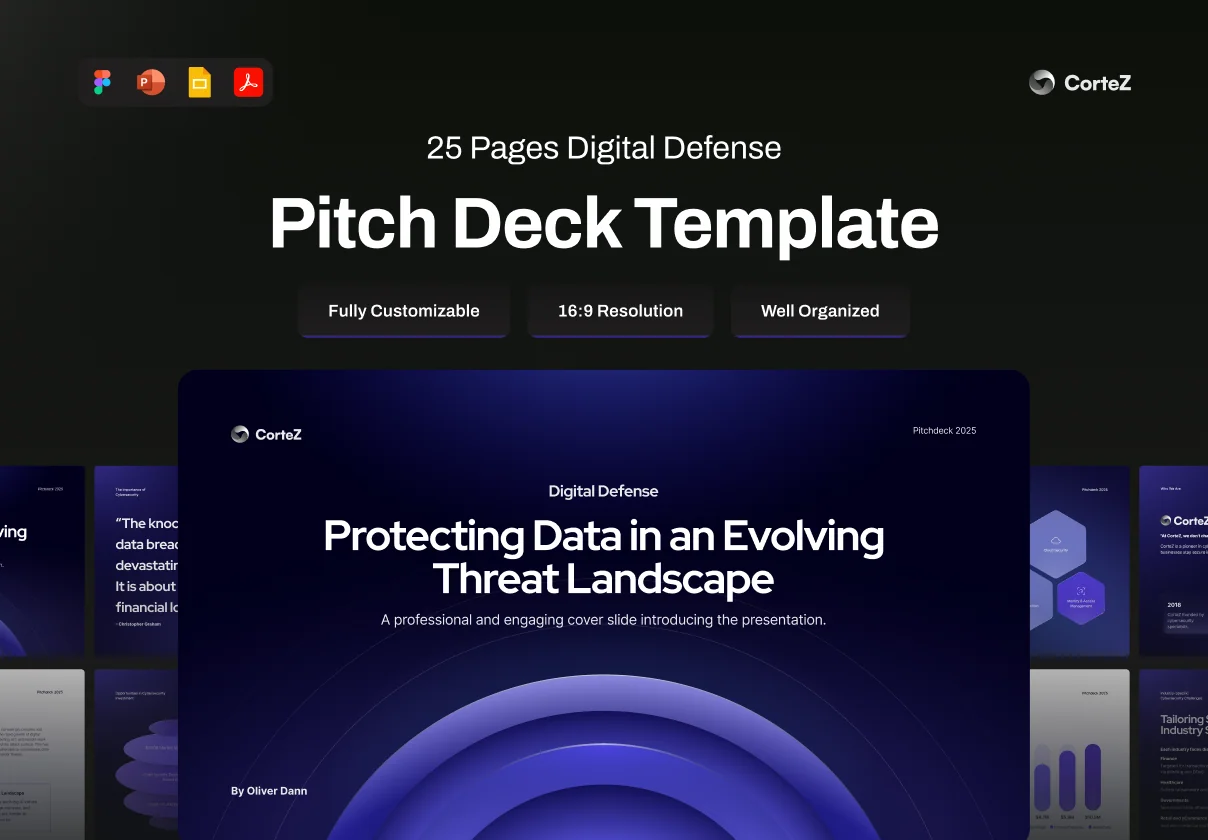 Pitch Deck Security Template - CorteZ