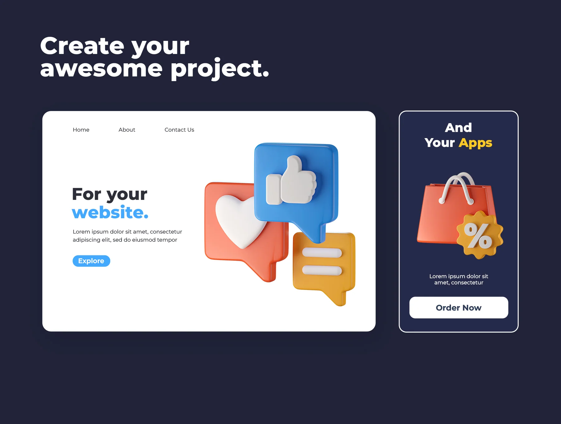 Digital Marketing 3D Icons 4