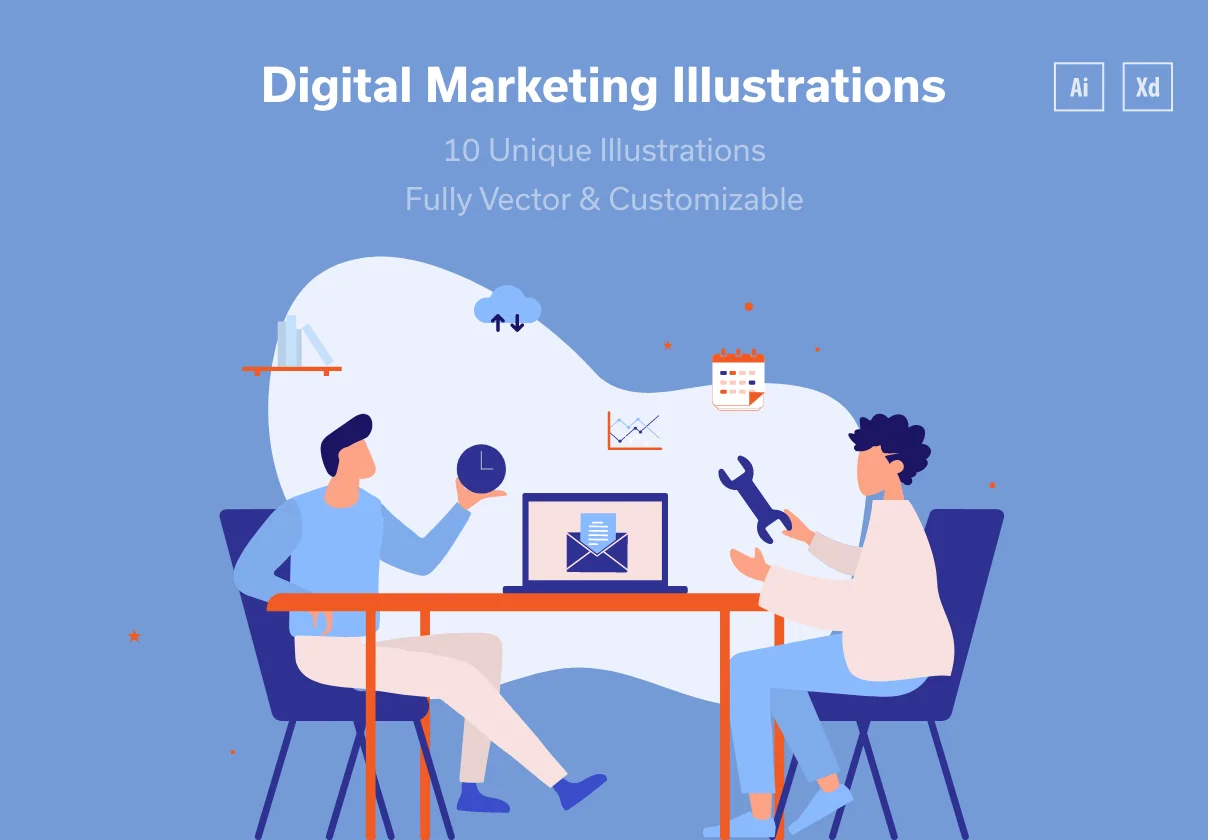 Digital Marketing Illustrations