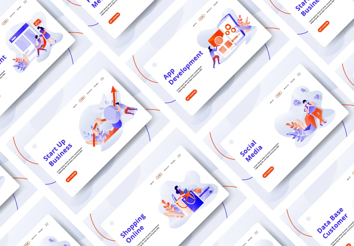 Digital Marketing vol 2 sets Illustration