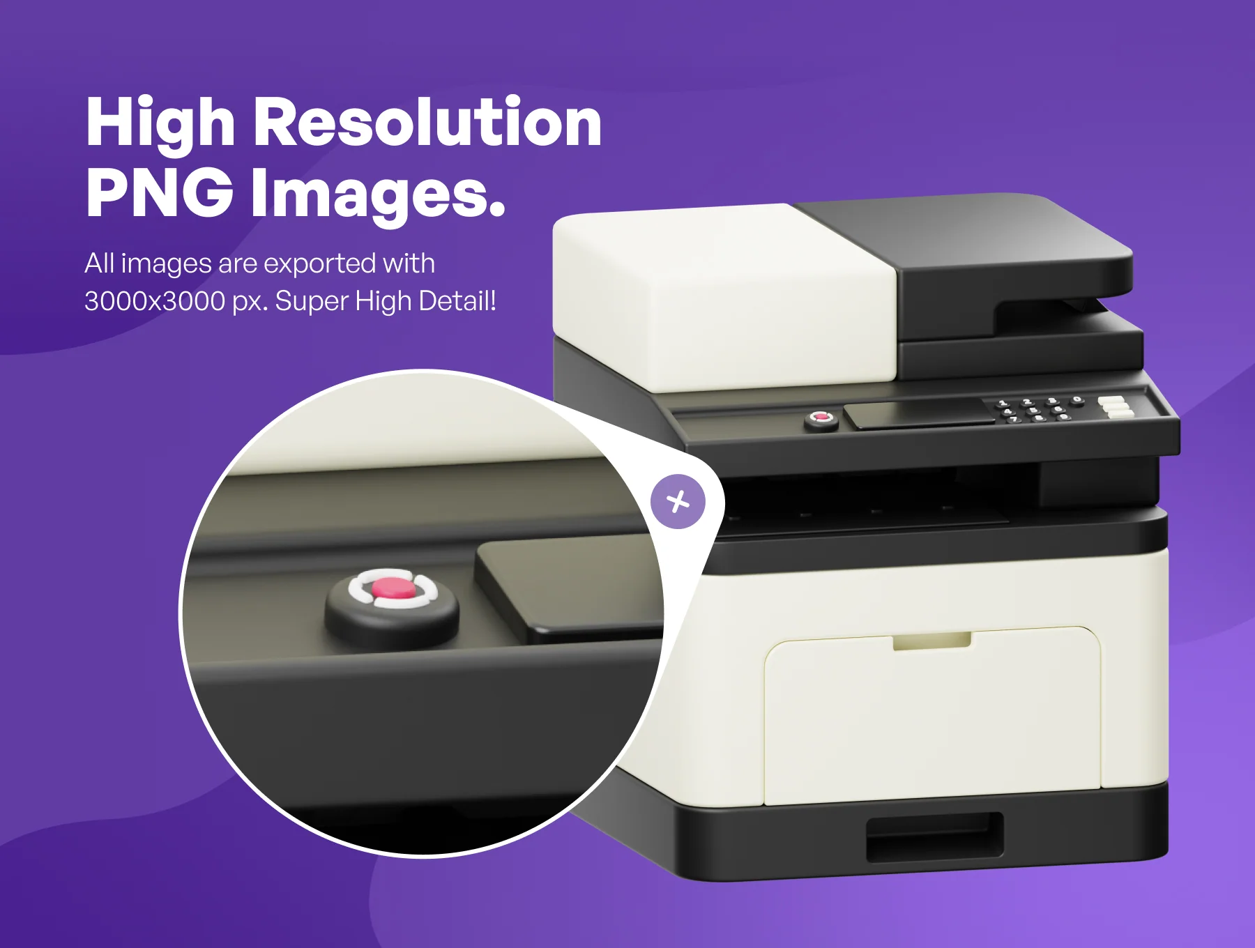Digital Printing 3D Icon 3