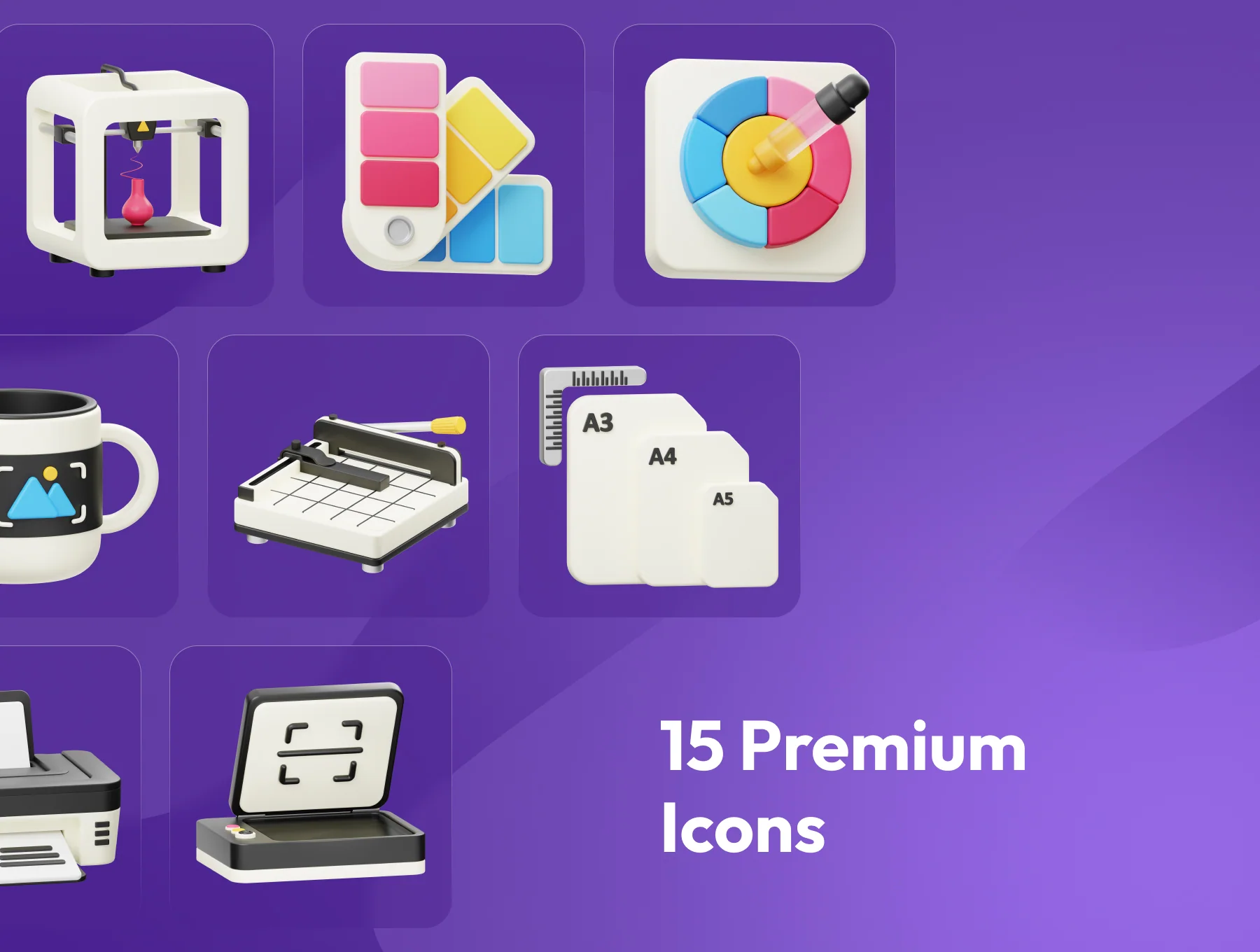 Digital Printing 3D Icon 6