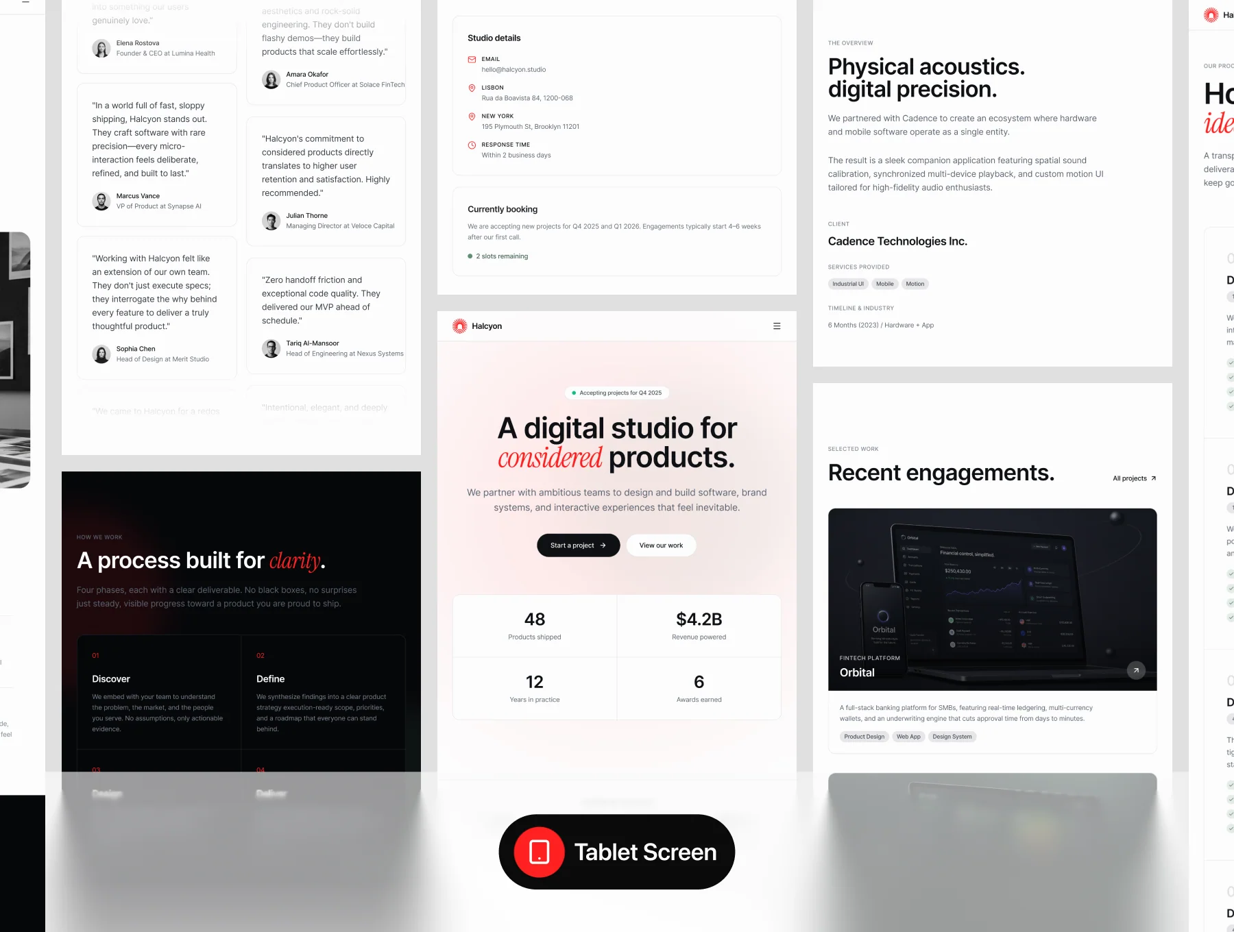 Digital Studio Portfolio UI Kit – Halcyon 6