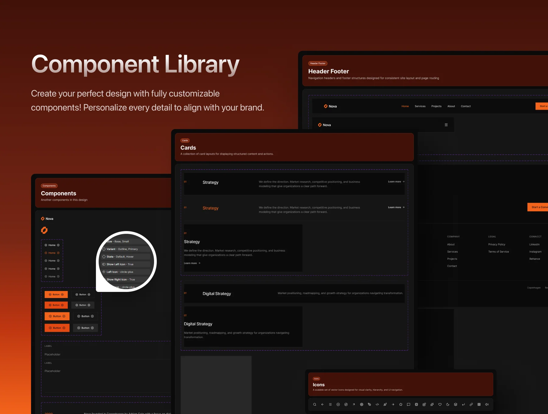 Digital Studio Portfolio UI Kit – Nova 4