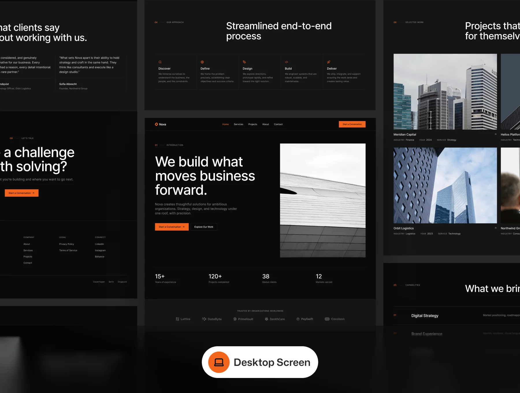 Digital Studio Portfolio UI Kit – Nova 5