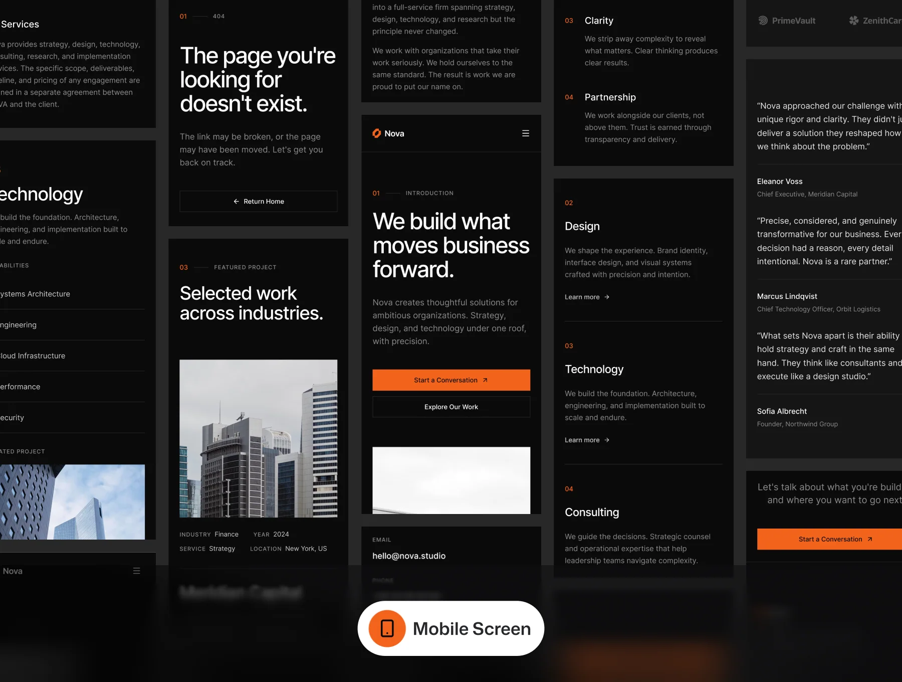 Digital Studio Portfolio UI Kit – Nova 7