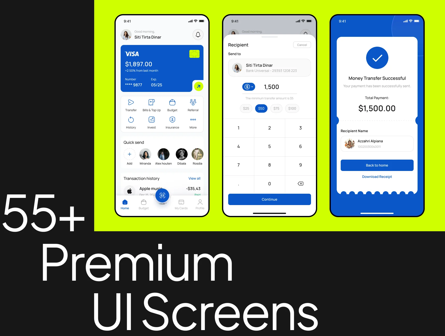 Digital Wallet  App UI Kit 5