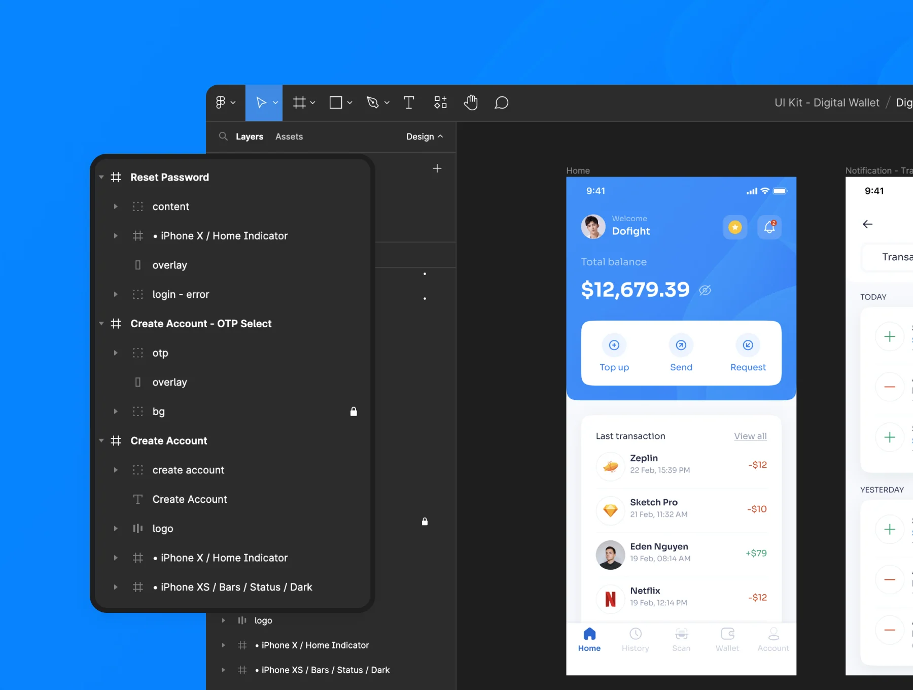 Digital Wallet App UI KIT 4