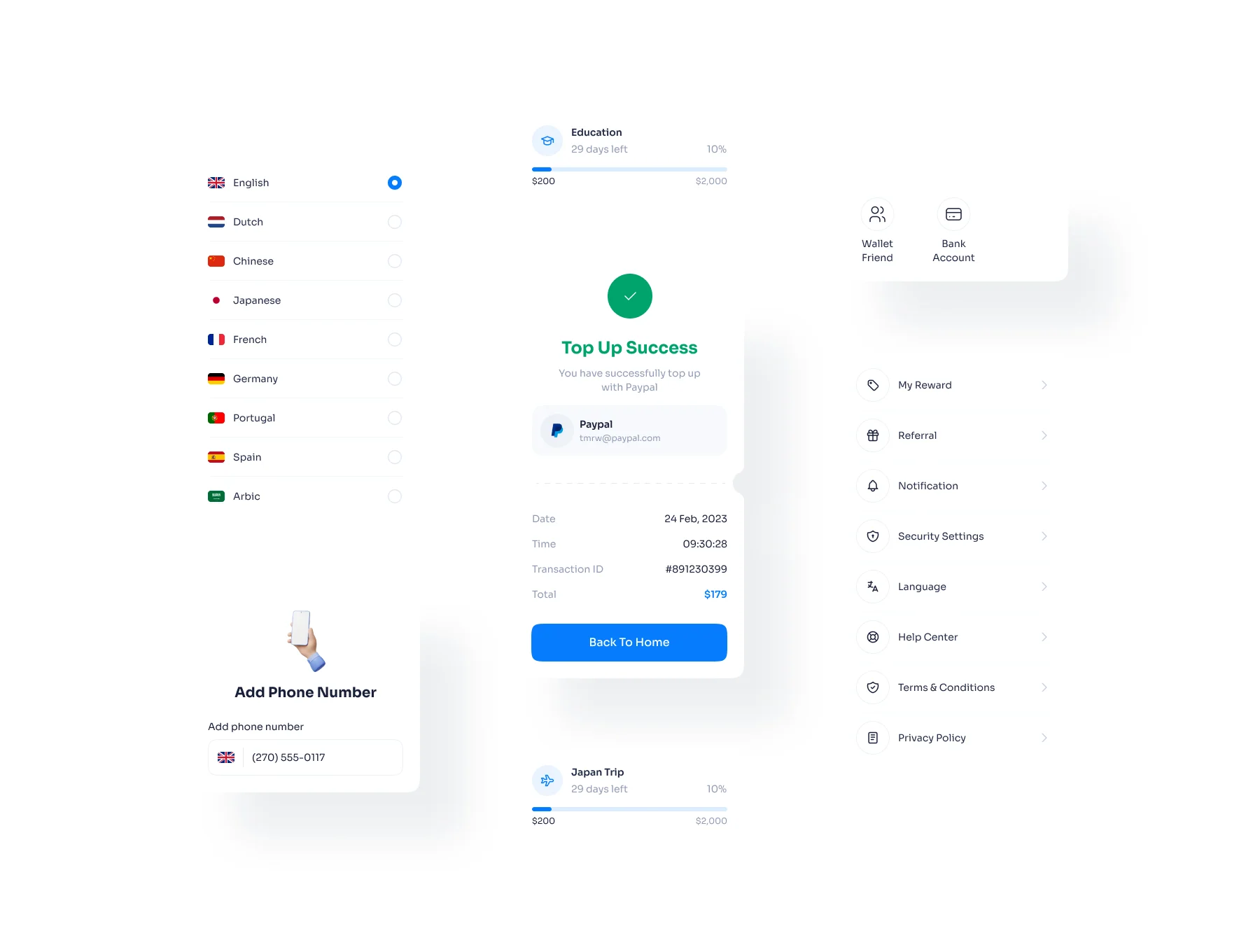 Digital Wallet App UI KIT 6