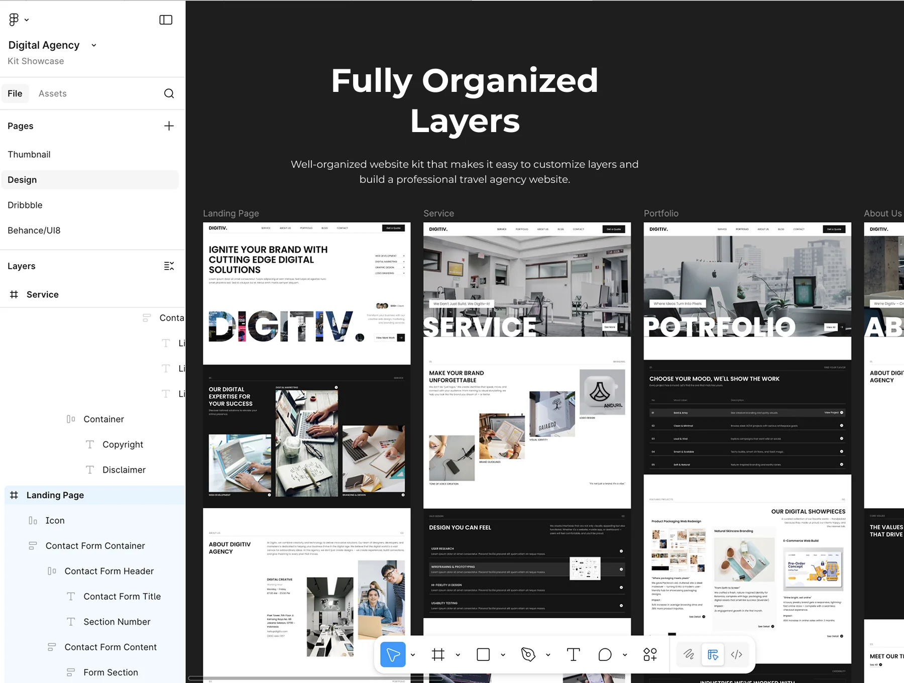 Digitiv - Digital Agency Website UI KIT 2