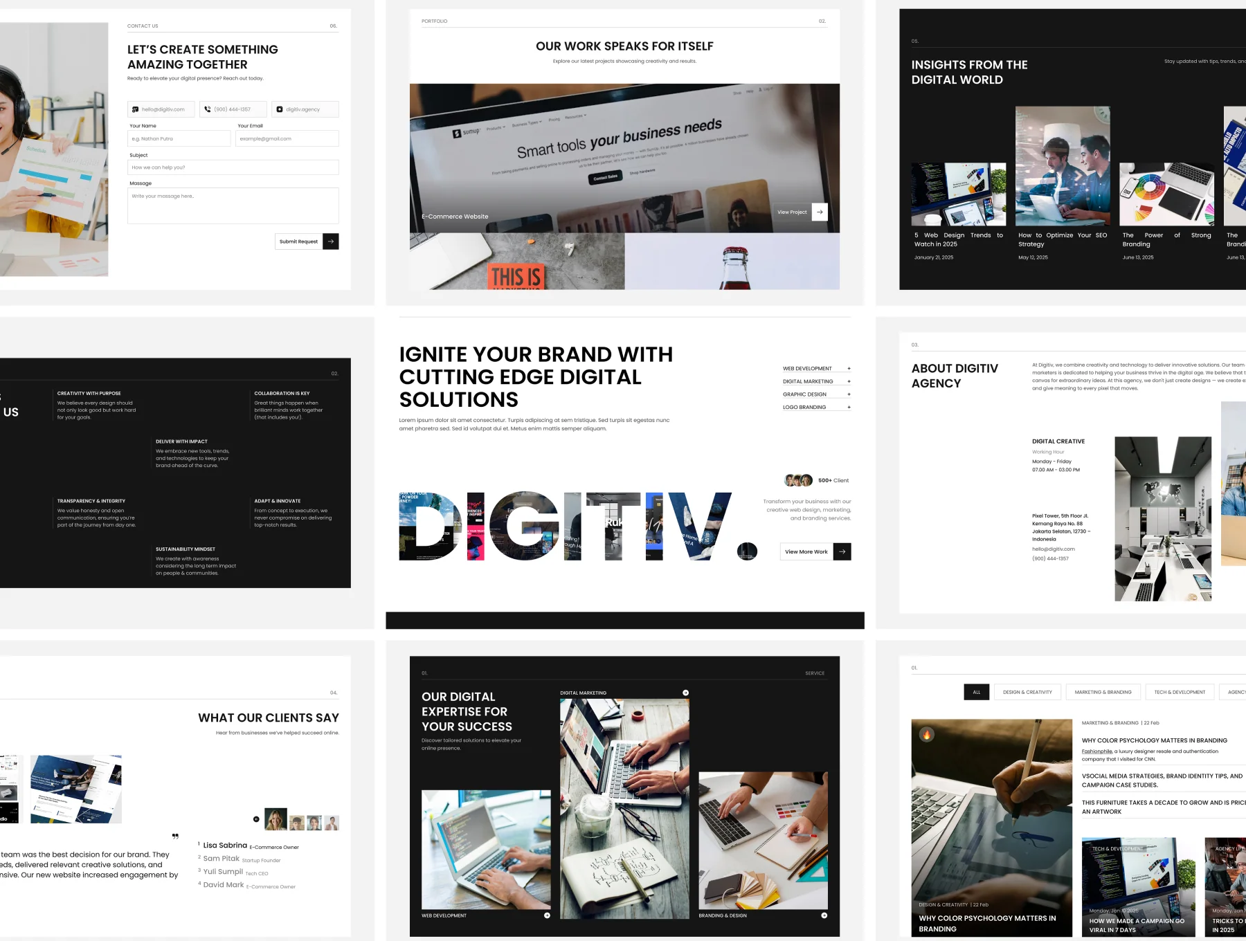 Digitiv - Digital Agency Website UI KIT 3