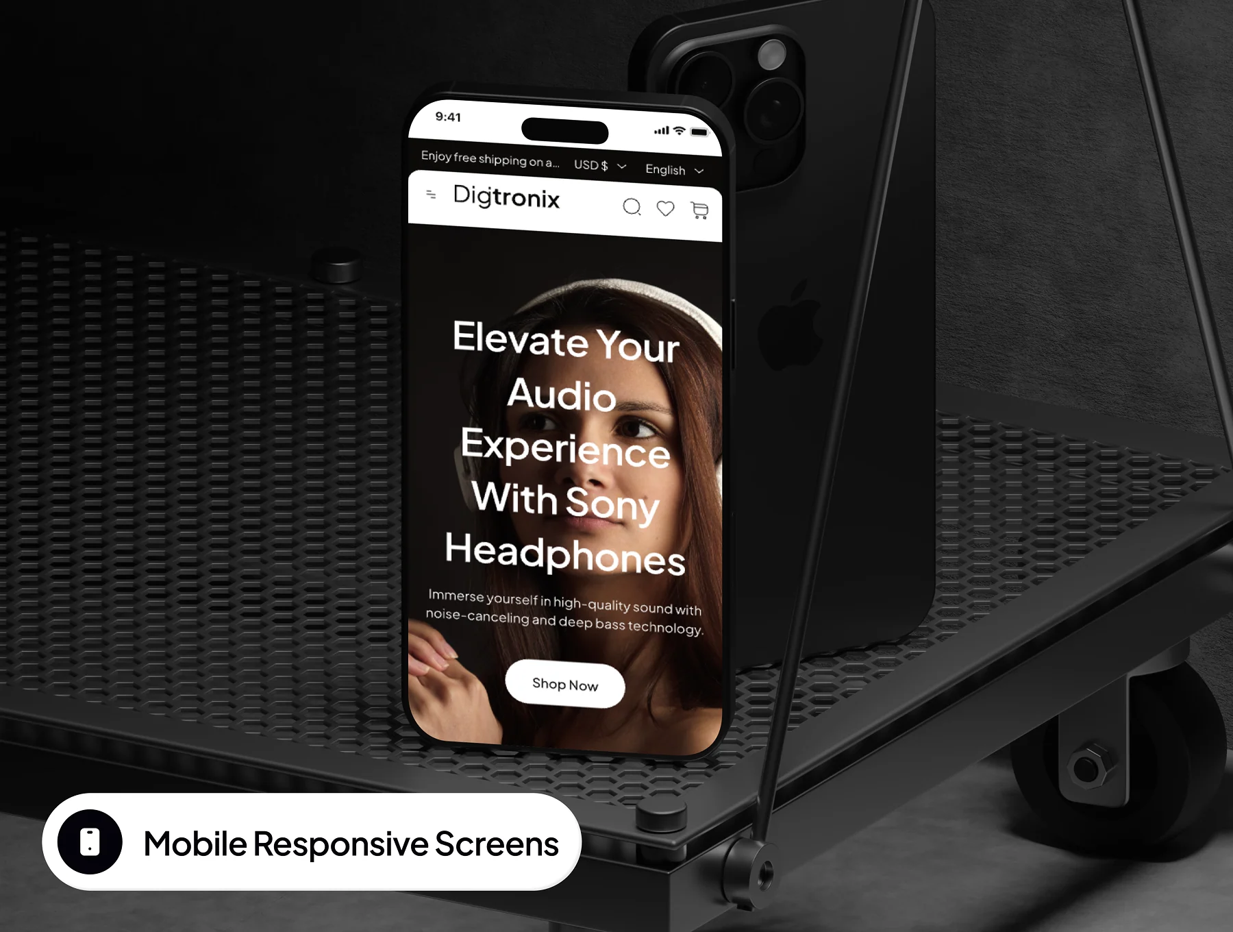 Digitronix - Electronic Ecommerce Website Framer Template 7