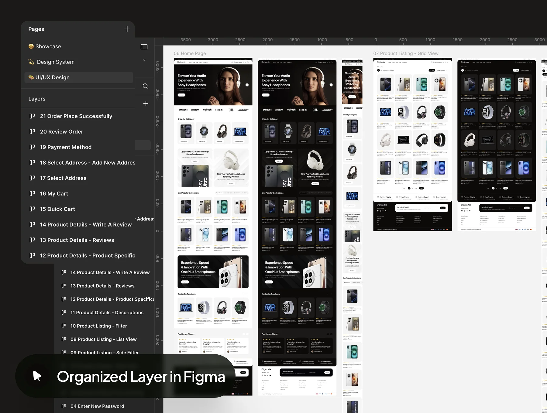 Digitronix - Electronic Ecommerce Website UI Kit 4