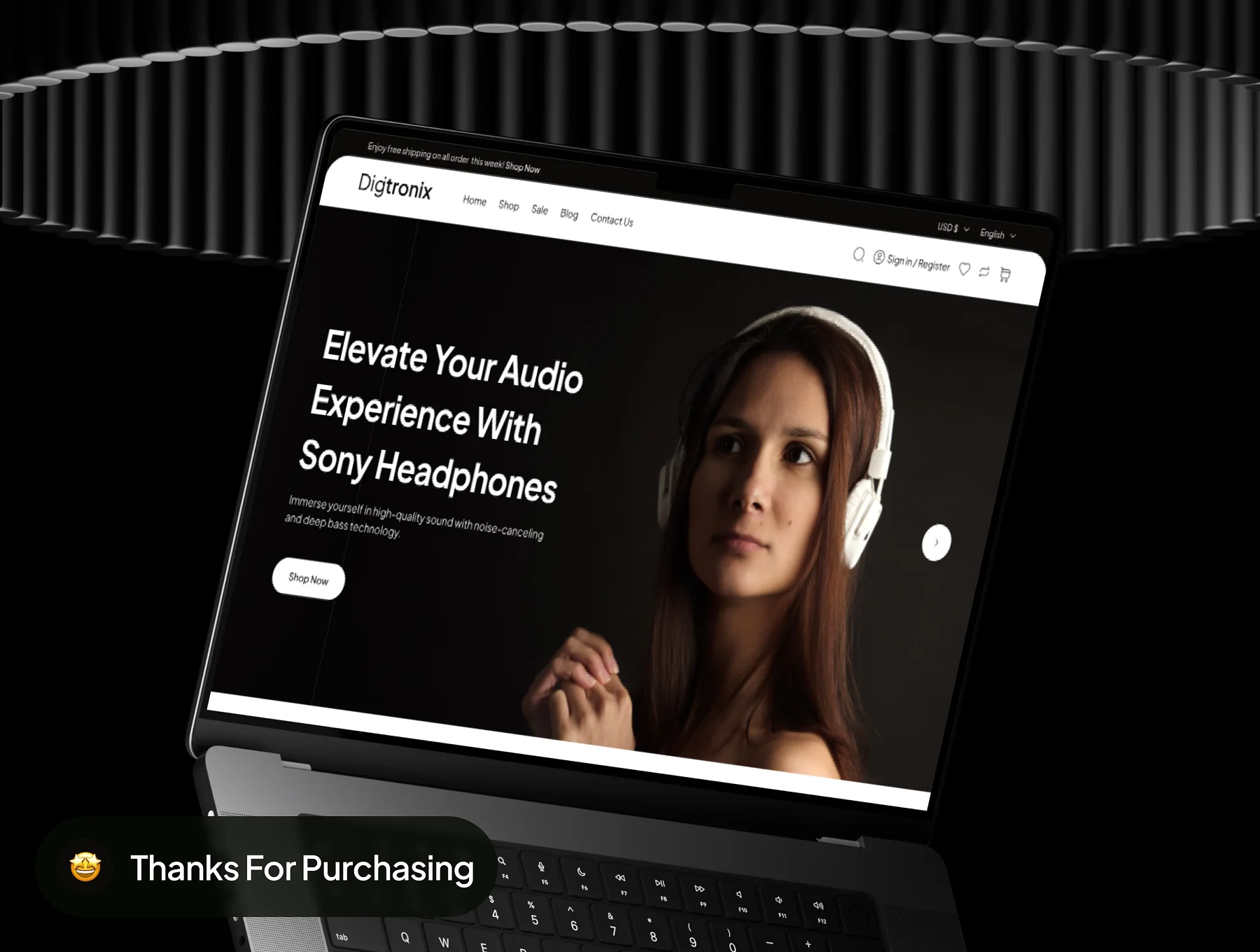 Digitronix - Electronic Ecommerce Website UI Kit 8