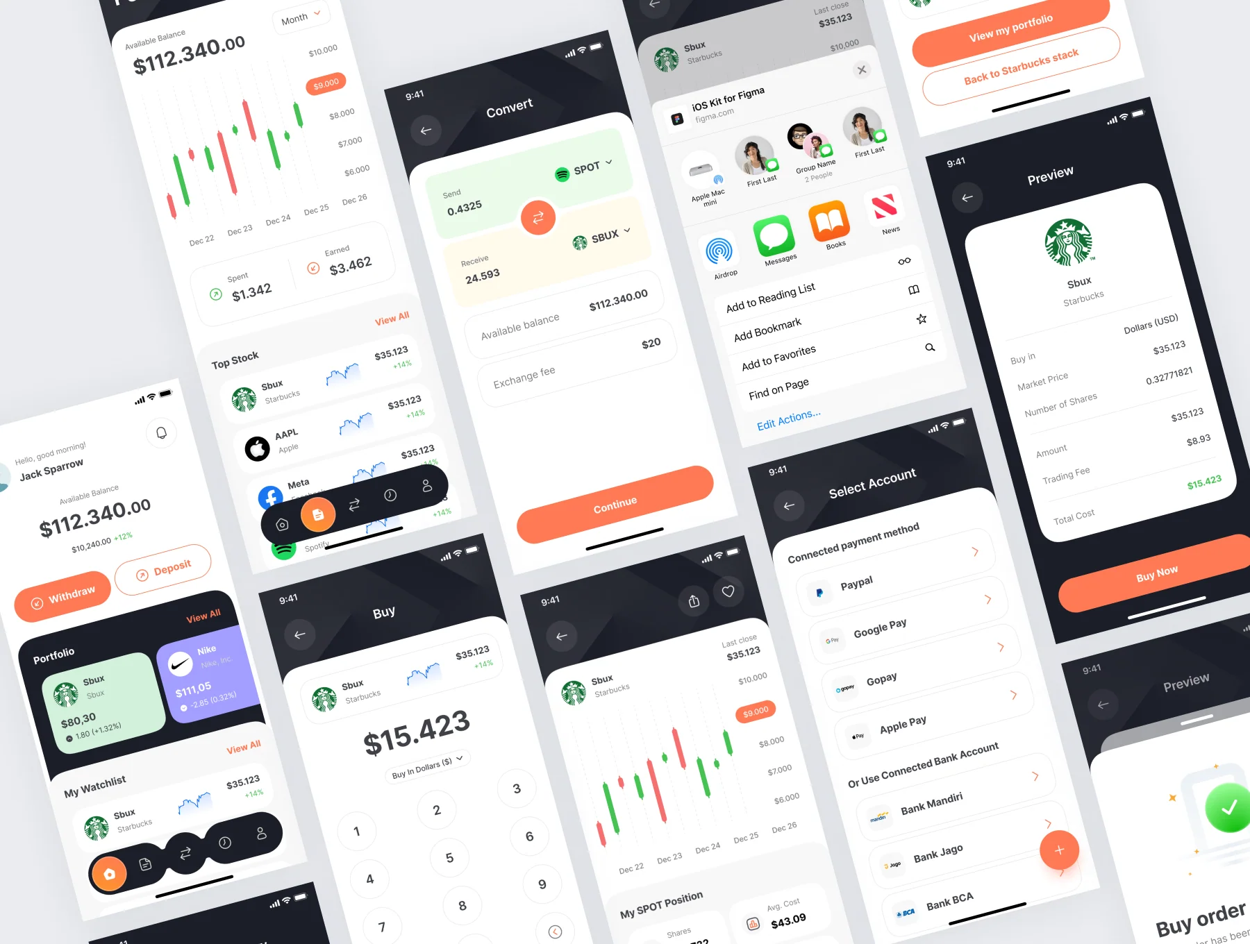 Dinvest - Investment Mobile App UI Kit 6
