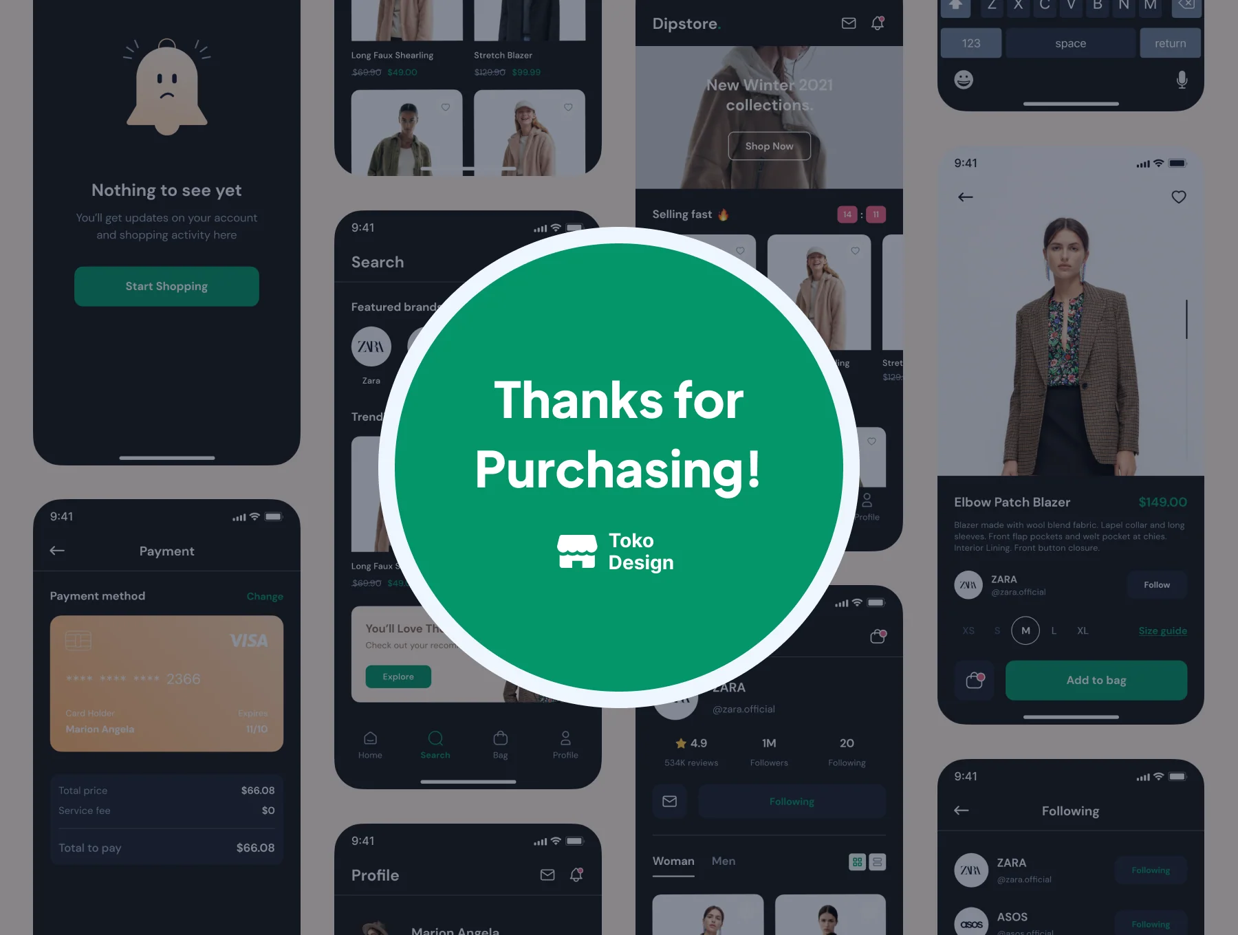 Dipstore - Shopping App UI Kit 6