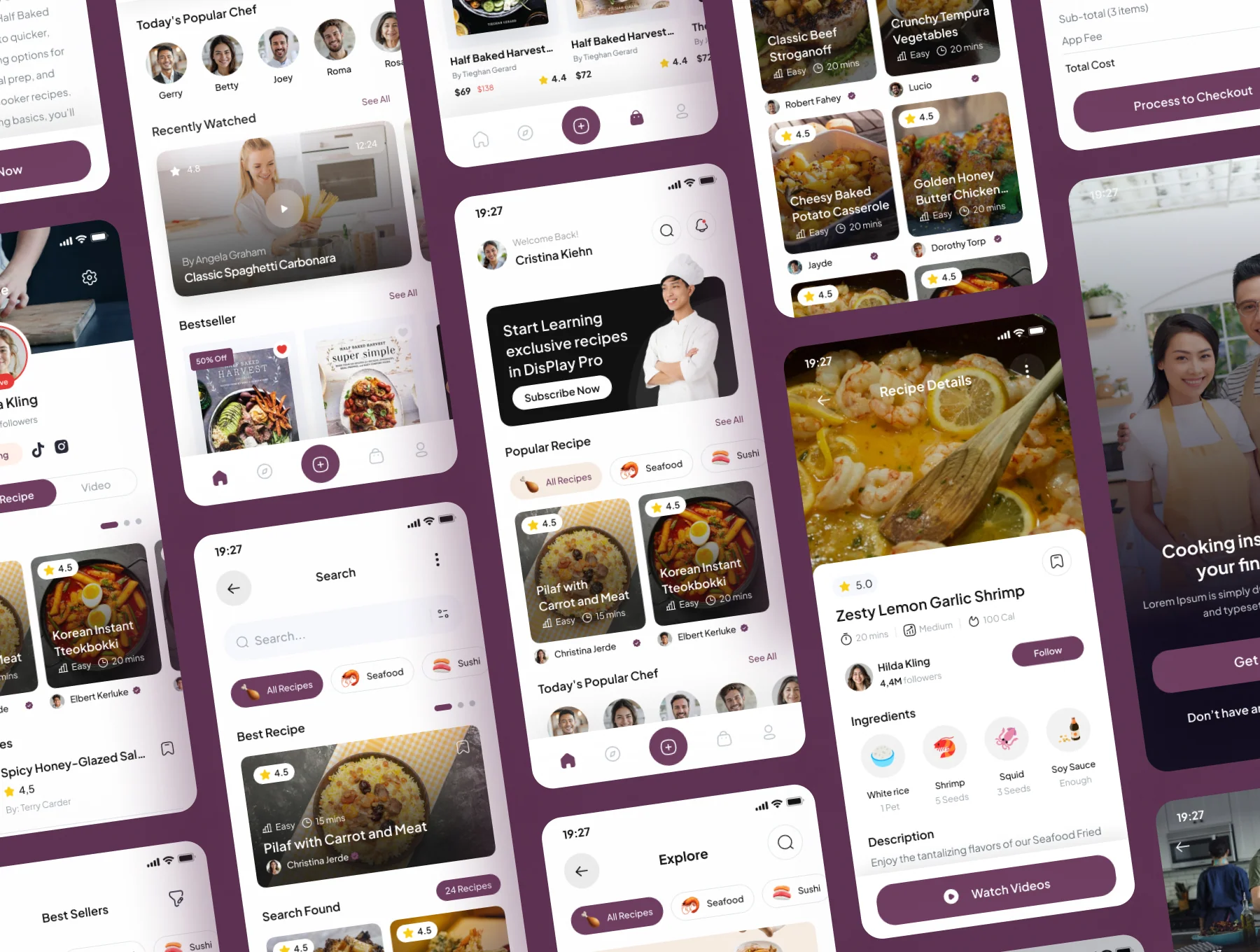 DishPlay - Food Recipe Mobile App UI Kit 5
