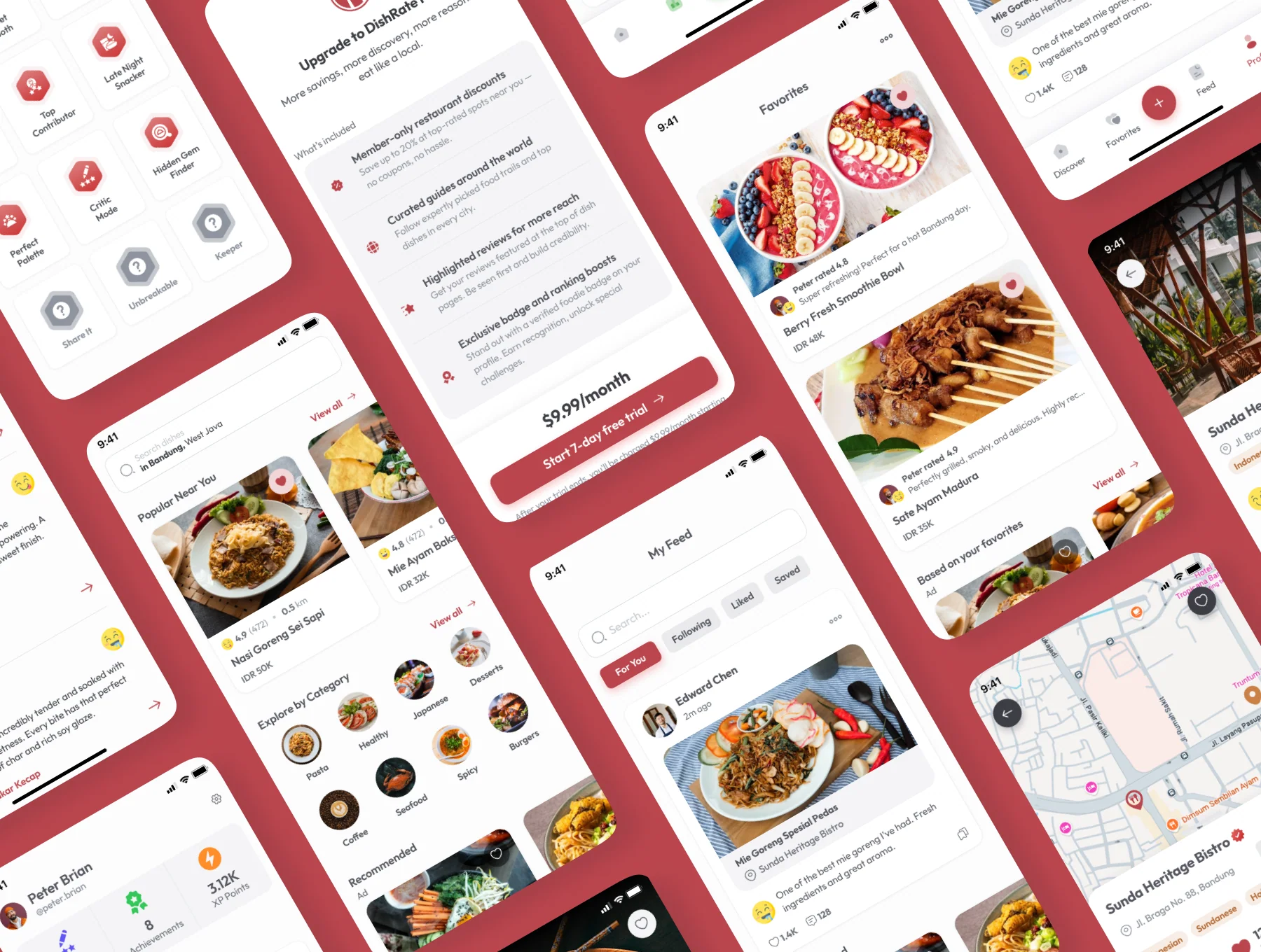 DishRate - Food Rating & Discovery Mobile UI Kit 3