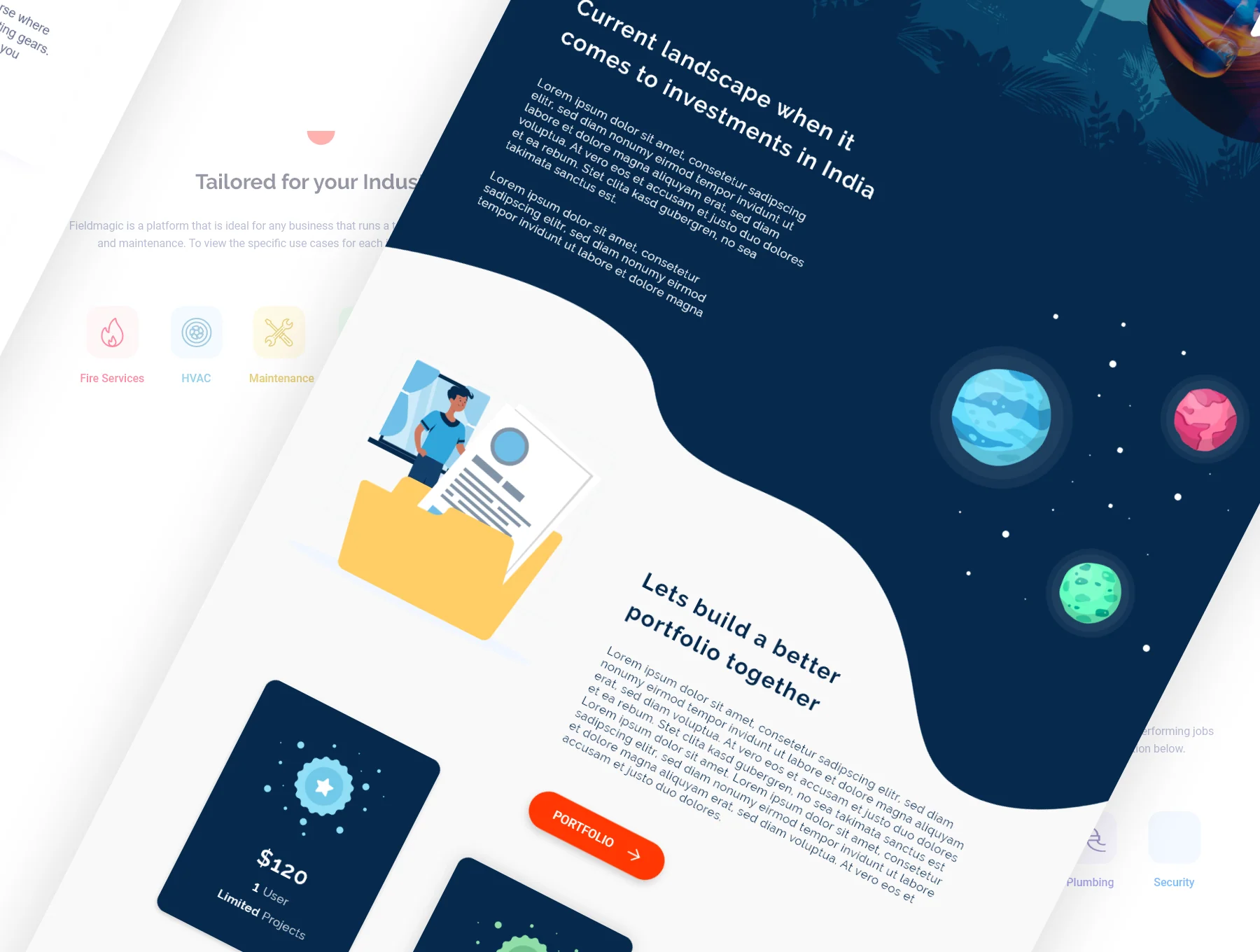 Dishum Web Landing Page UI 4