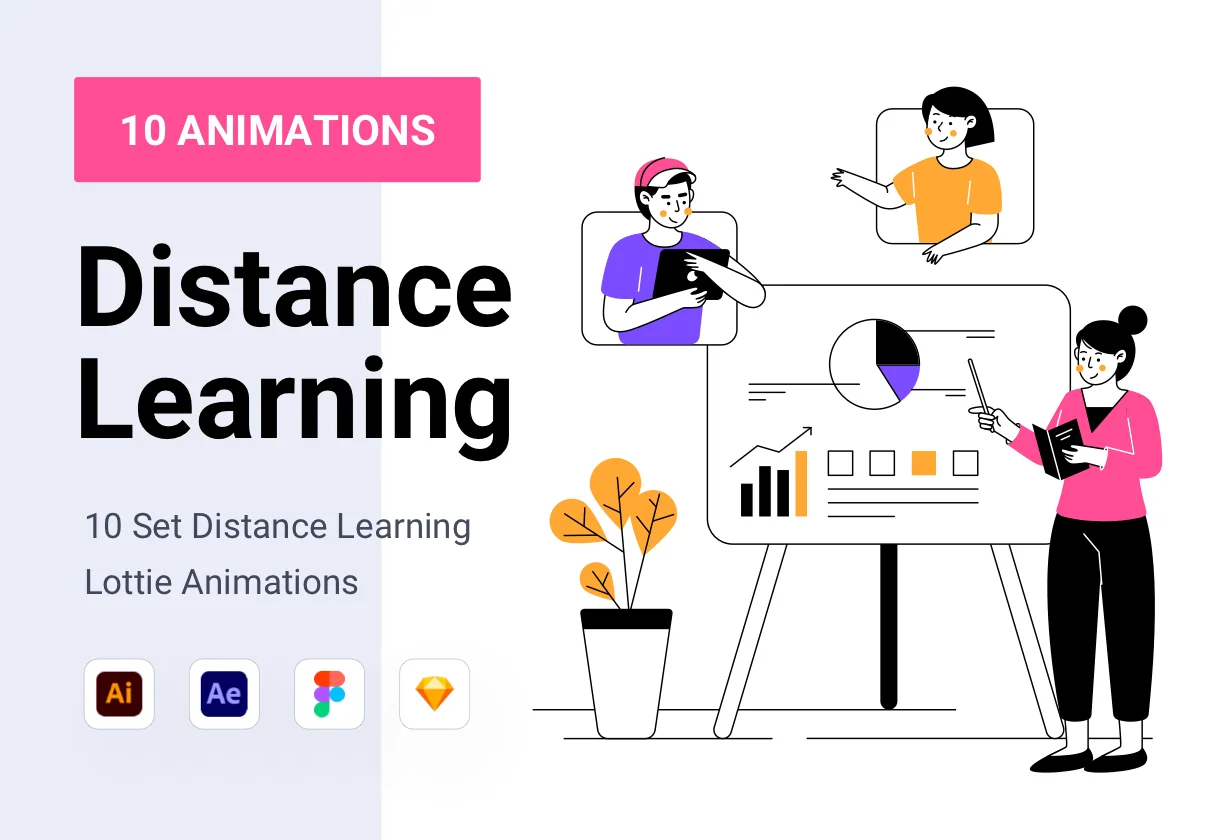 Distance Learning Animations